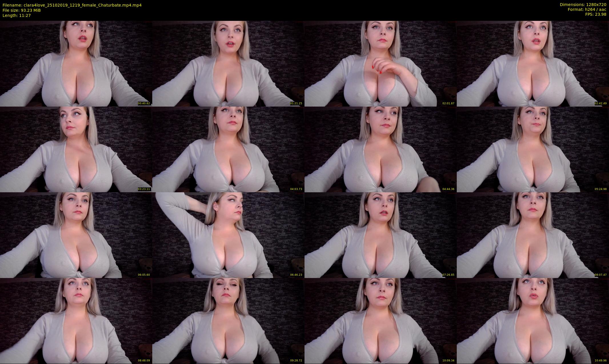 clara4love — 12 minute Chaturbate female cam show recording, 720p, Oct 25, 2019