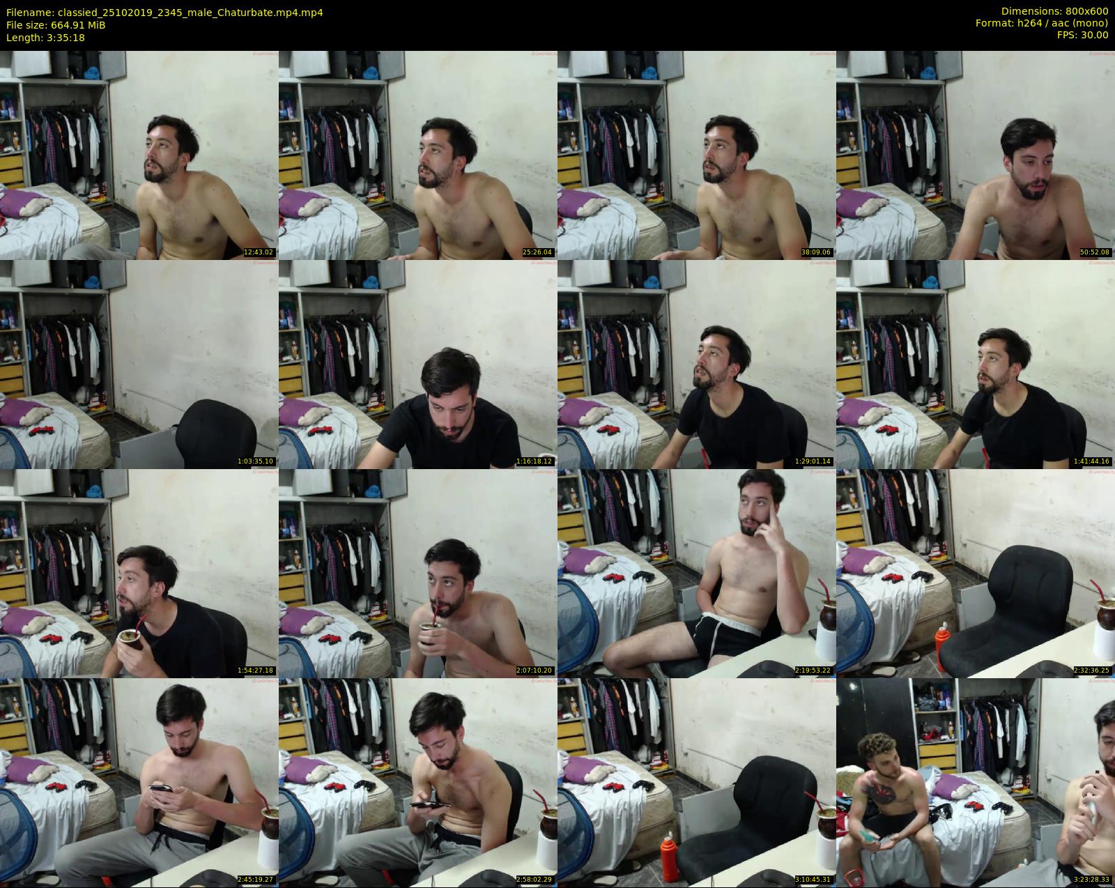 classied — 216 minute Chaturbate male cam show recording, 480p, Oct 25, 2019