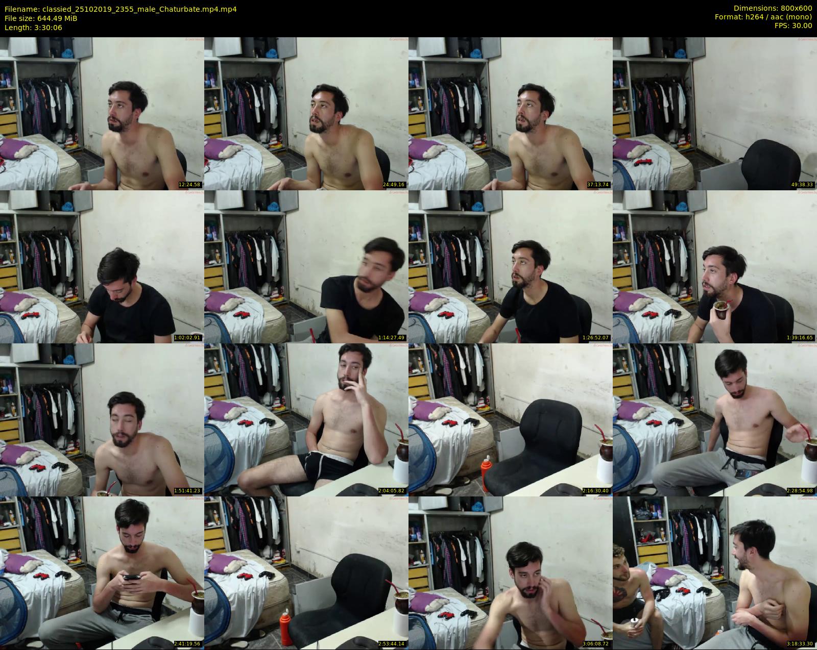 classied — 211 minute Chaturbate male cam show recording, 480p, Oct 25, 2019