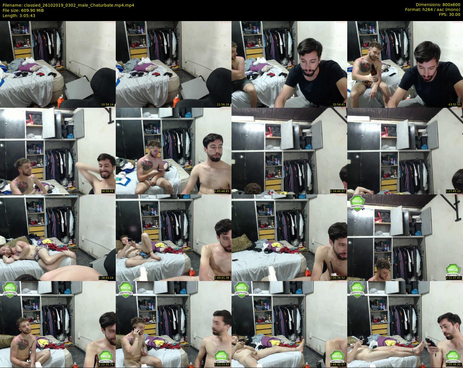 classied — 186 minute Chaturbate male cam show recording, 480p, Oct 26, 2019