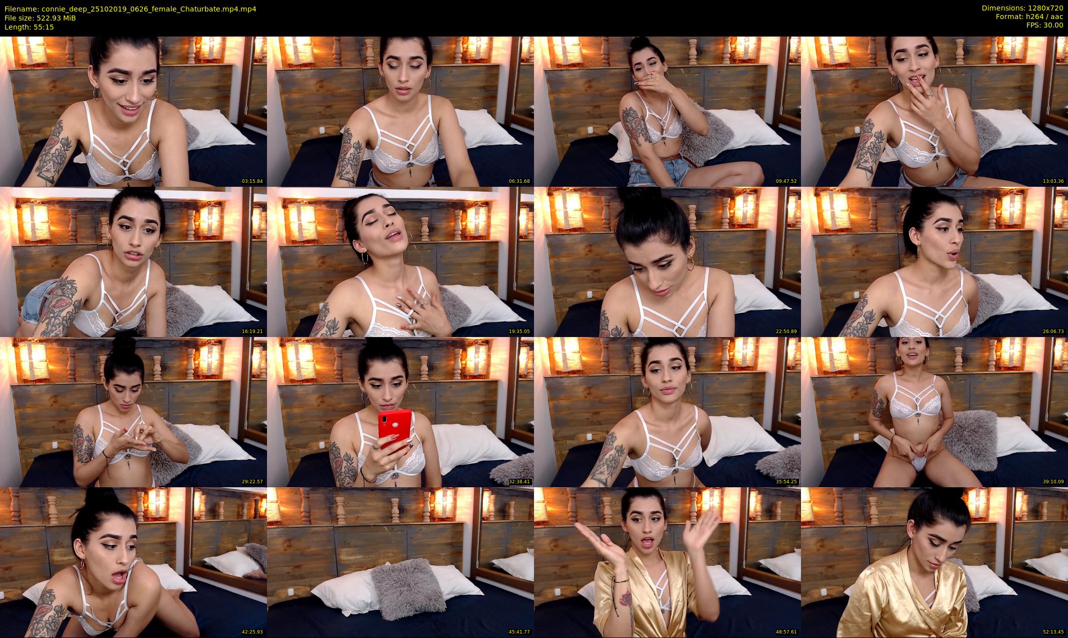 connie_deep — 56 minute Chaturbate female cam show recording, 720p, Oct 25, 2019
