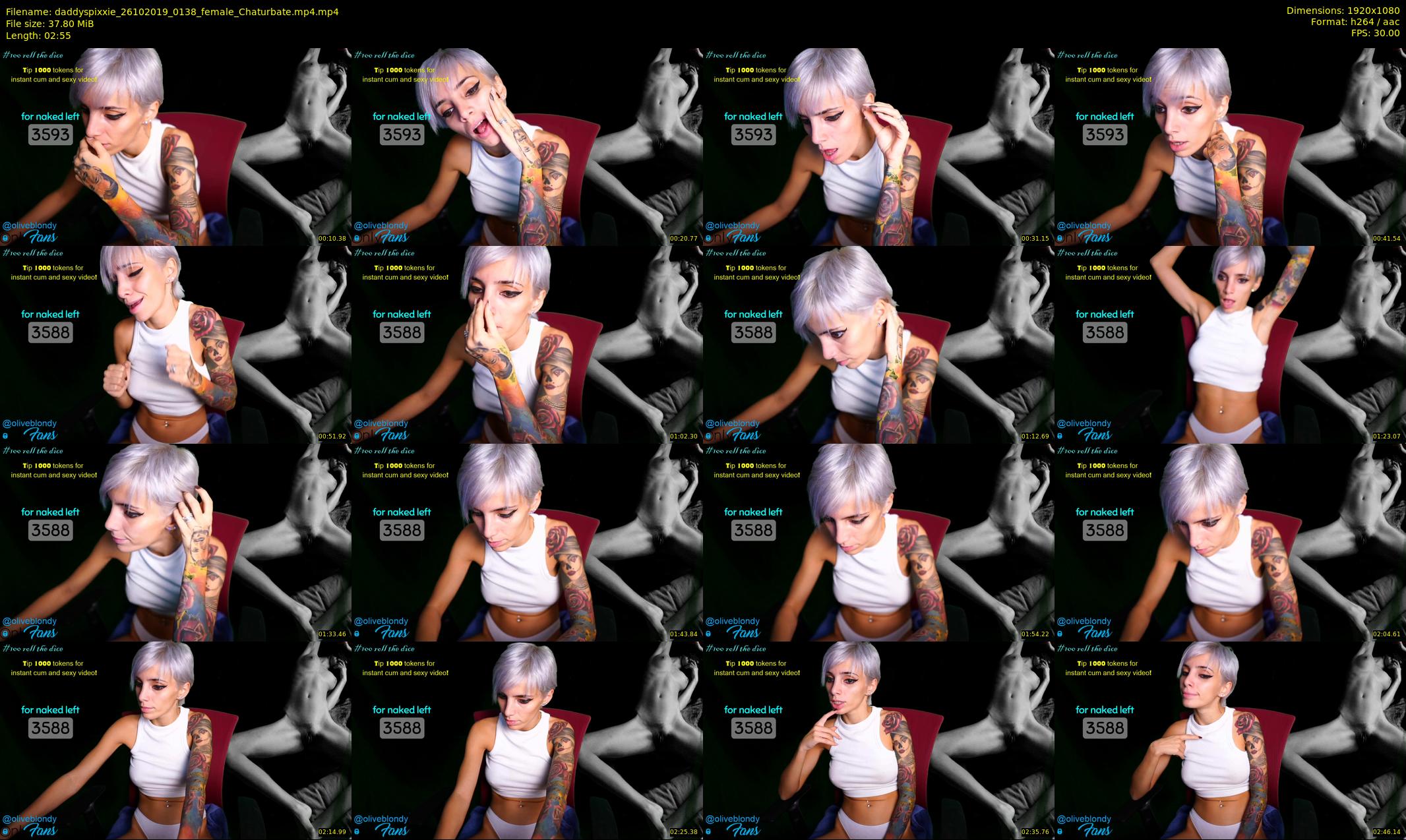 daddyspixxie — 3 minute Chaturbate female cam show recording, 1080p, Oct 26, 2019
