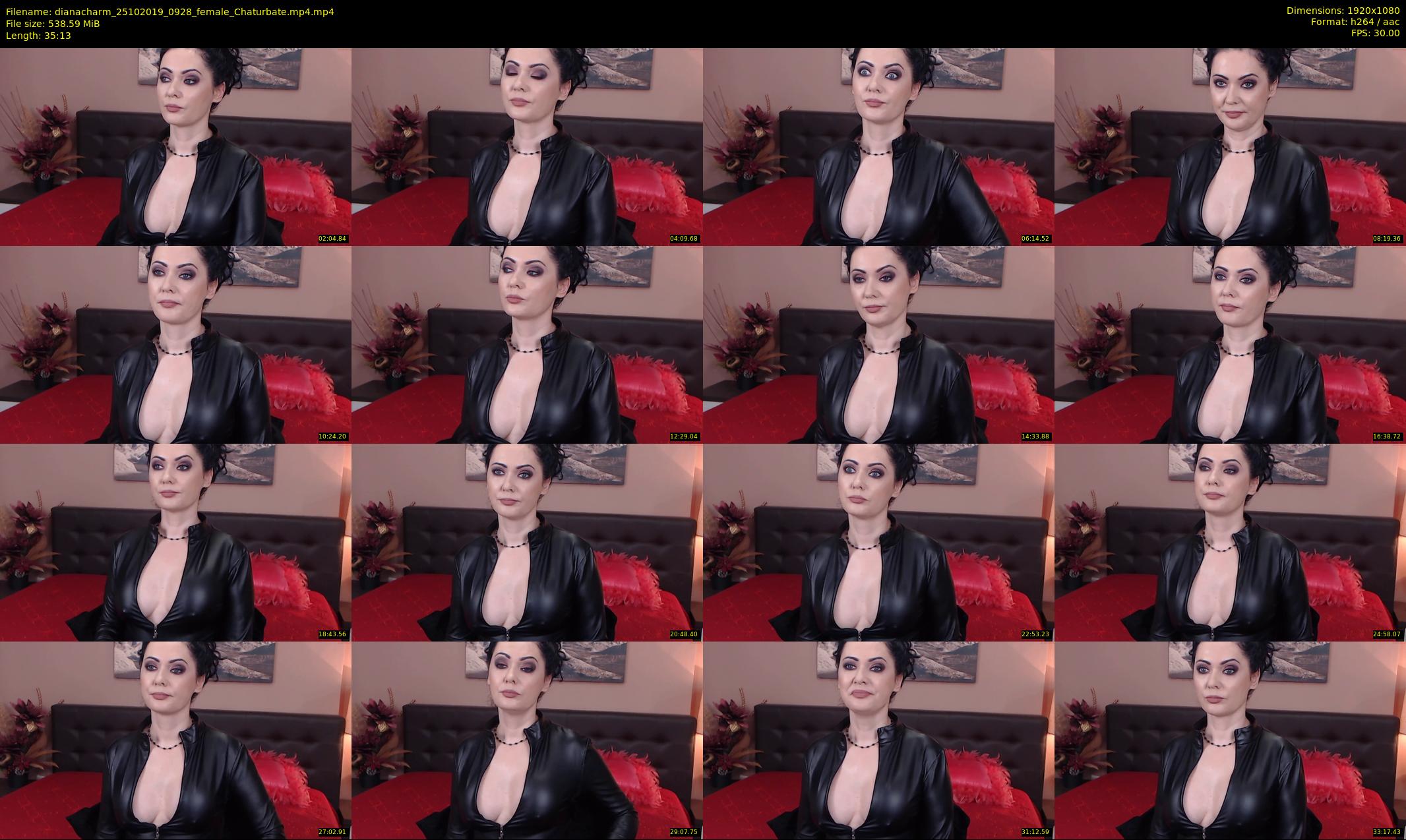 dianacharm — 36 minute Chaturbate female cam show recording, 1080p, Oct 25, 2019