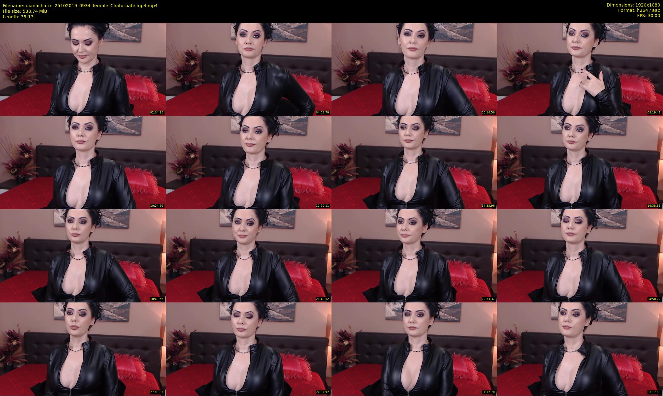 dianacharm — 36 minute Chaturbate female cam show recording, 1080p, Oct 25, 2019