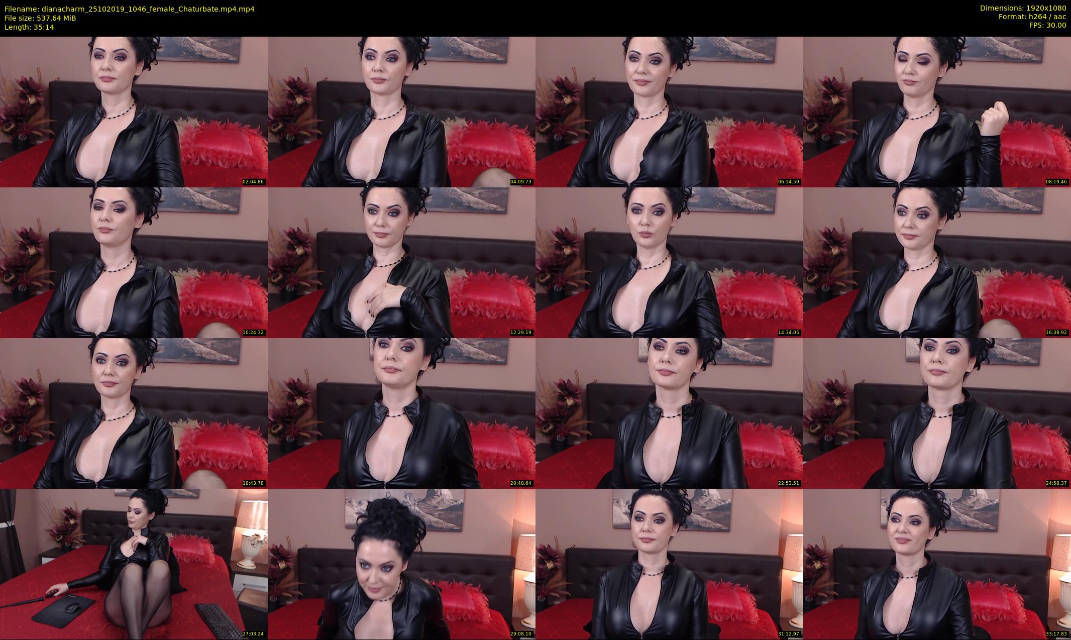 dianacharm — 36 minute Chaturbate female cam show recording, 1080p, Oct 25, 2019