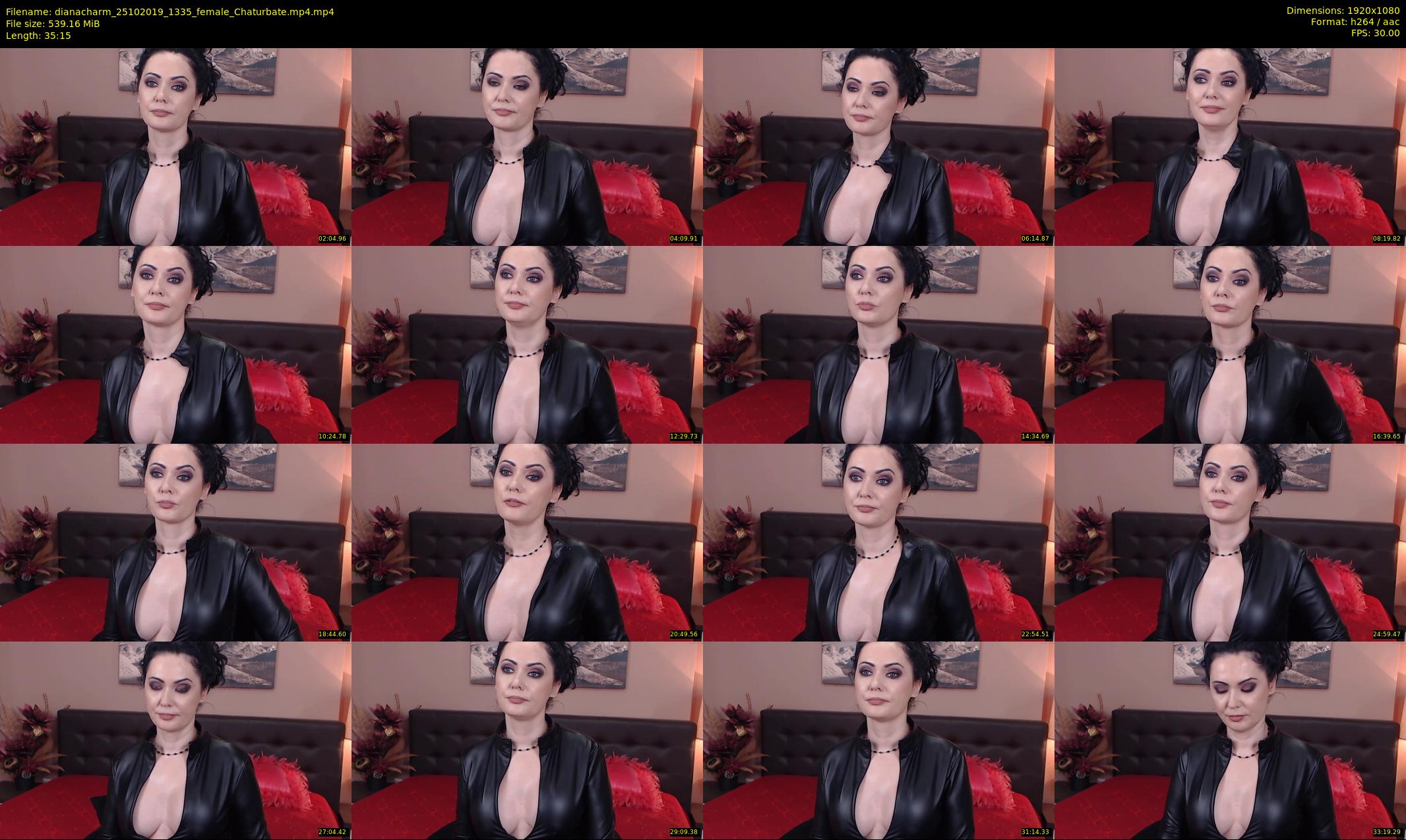 dianacharm — 36 minute Chaturbate female cam show recording, 1080p, Oct 25, 2019