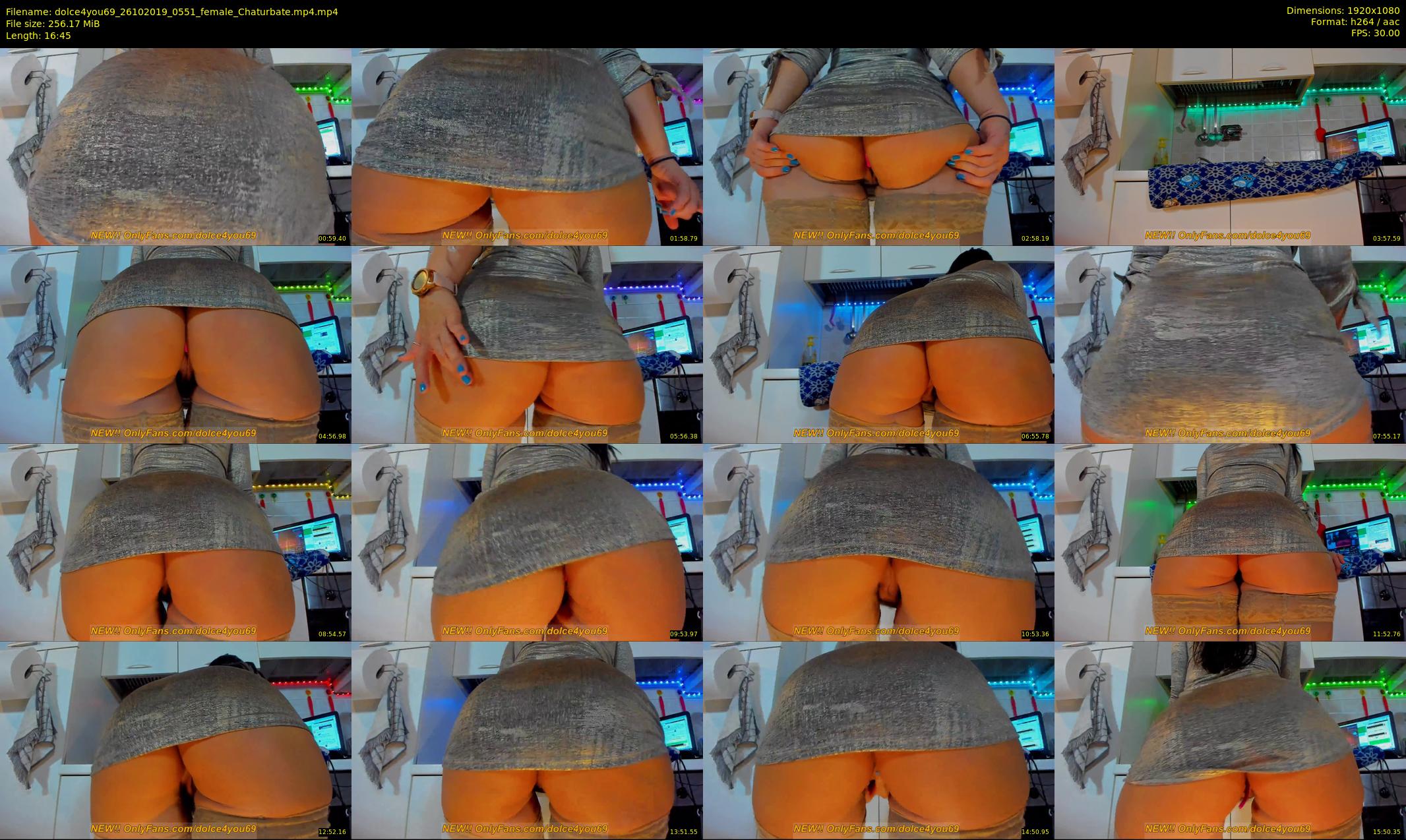 dolce4you69 — 17 minute Chaturbate female cam show recording, 1080p, Oct 26, 2019