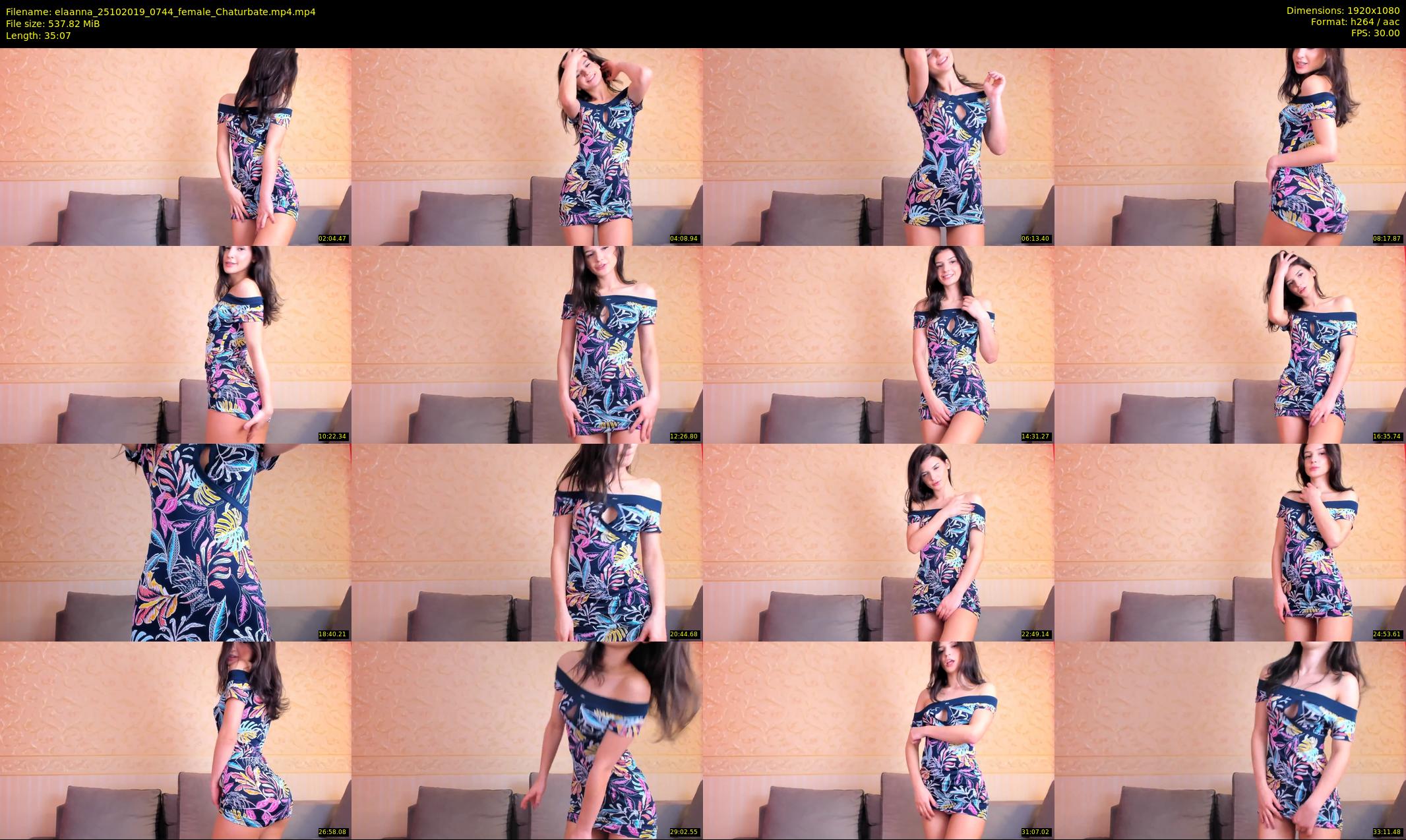 elaanna — 36 minute Chaturbate female cam show recording, 1080p, Oct 25, 2019