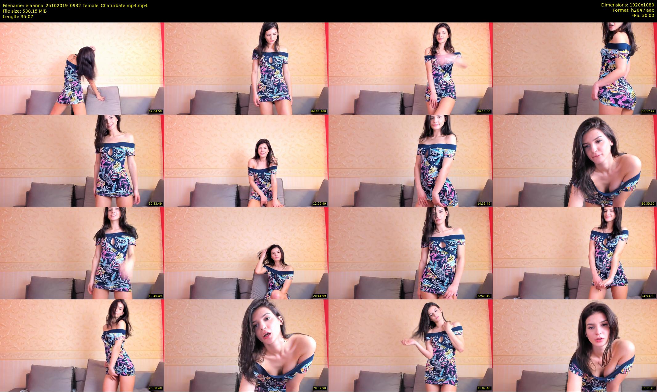 elaanna — 36 minute Chaturbate female cam show recording, 1080p, Oct 25, 2019