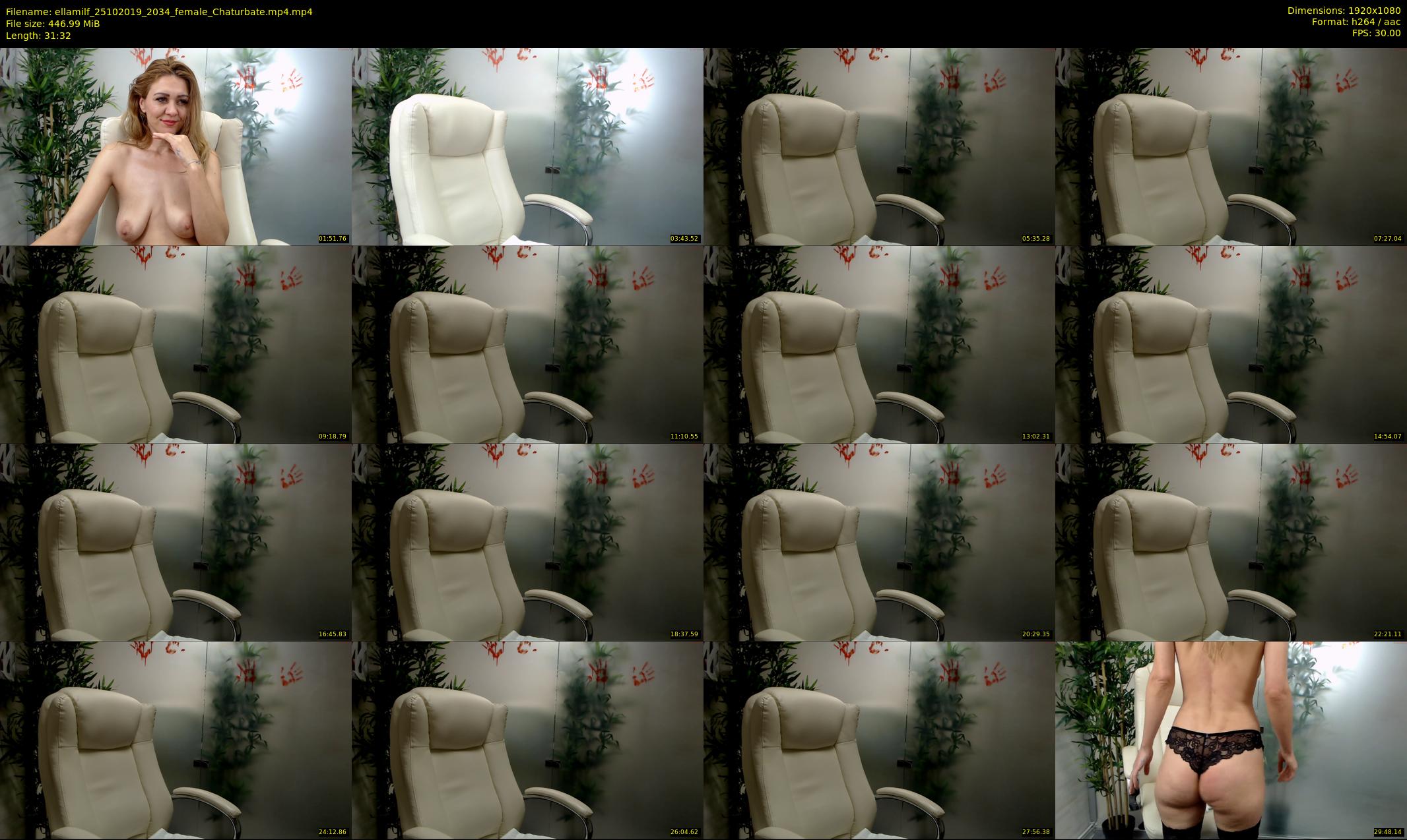 ellamilf — 32 minute Chaturbate female cam show recording, 1080p, Oct 25, 2019
