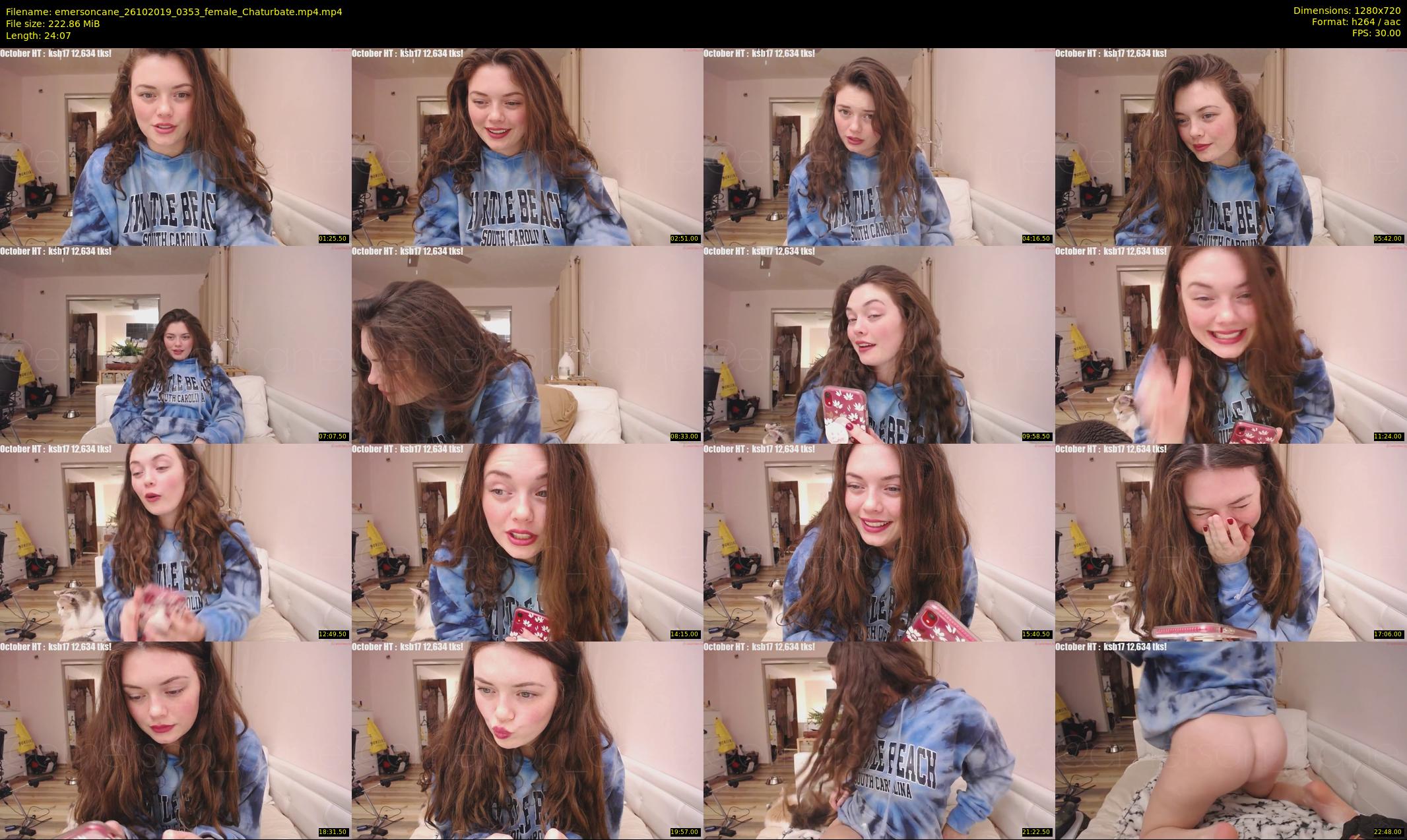 emersoncane — 25 minute Chaturbate female cam show recording, 720p, Oct 26, 2019