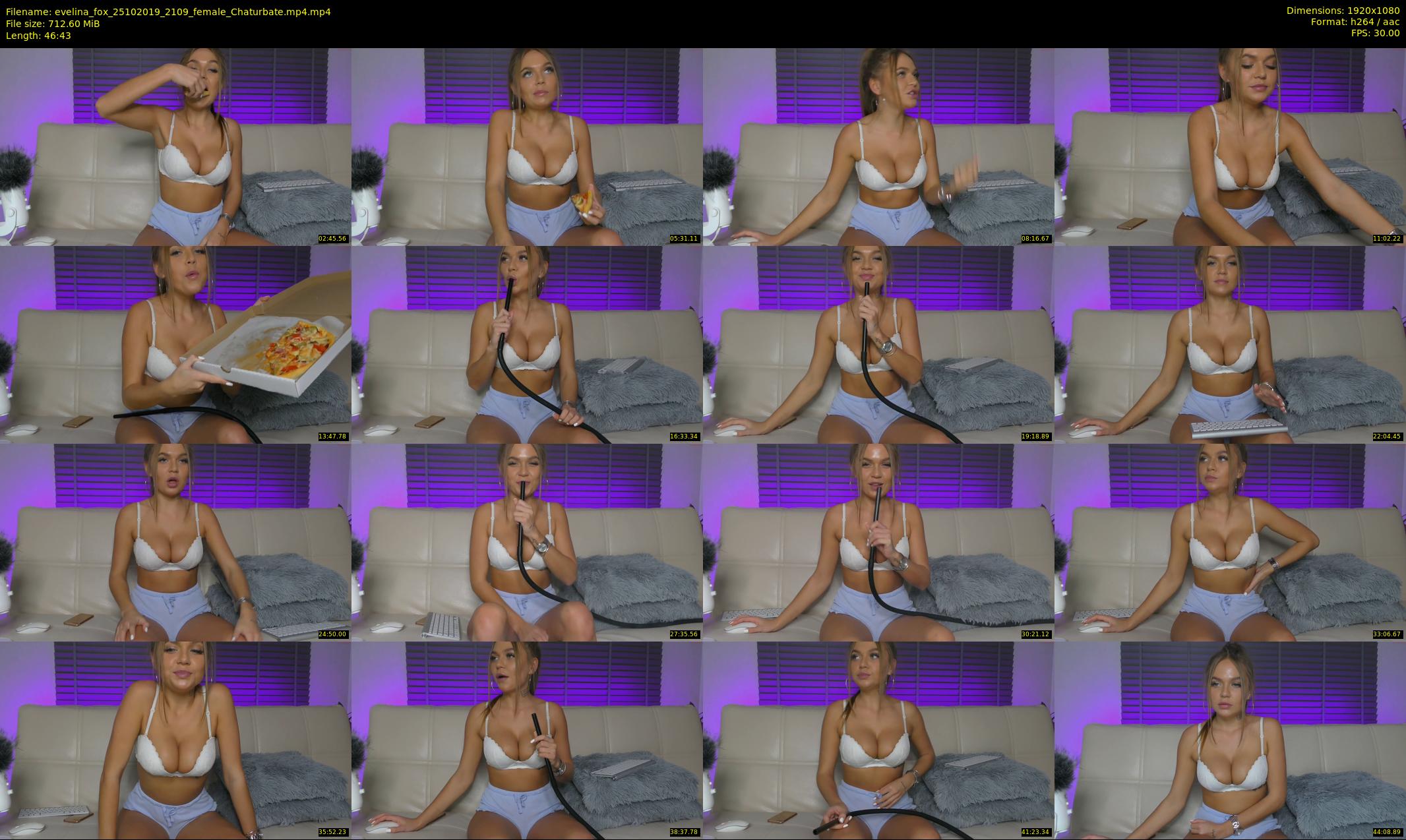 evelina_fox — 47 minute Chaturbate female cam show recording, 1080p, Oct 25, 2019
