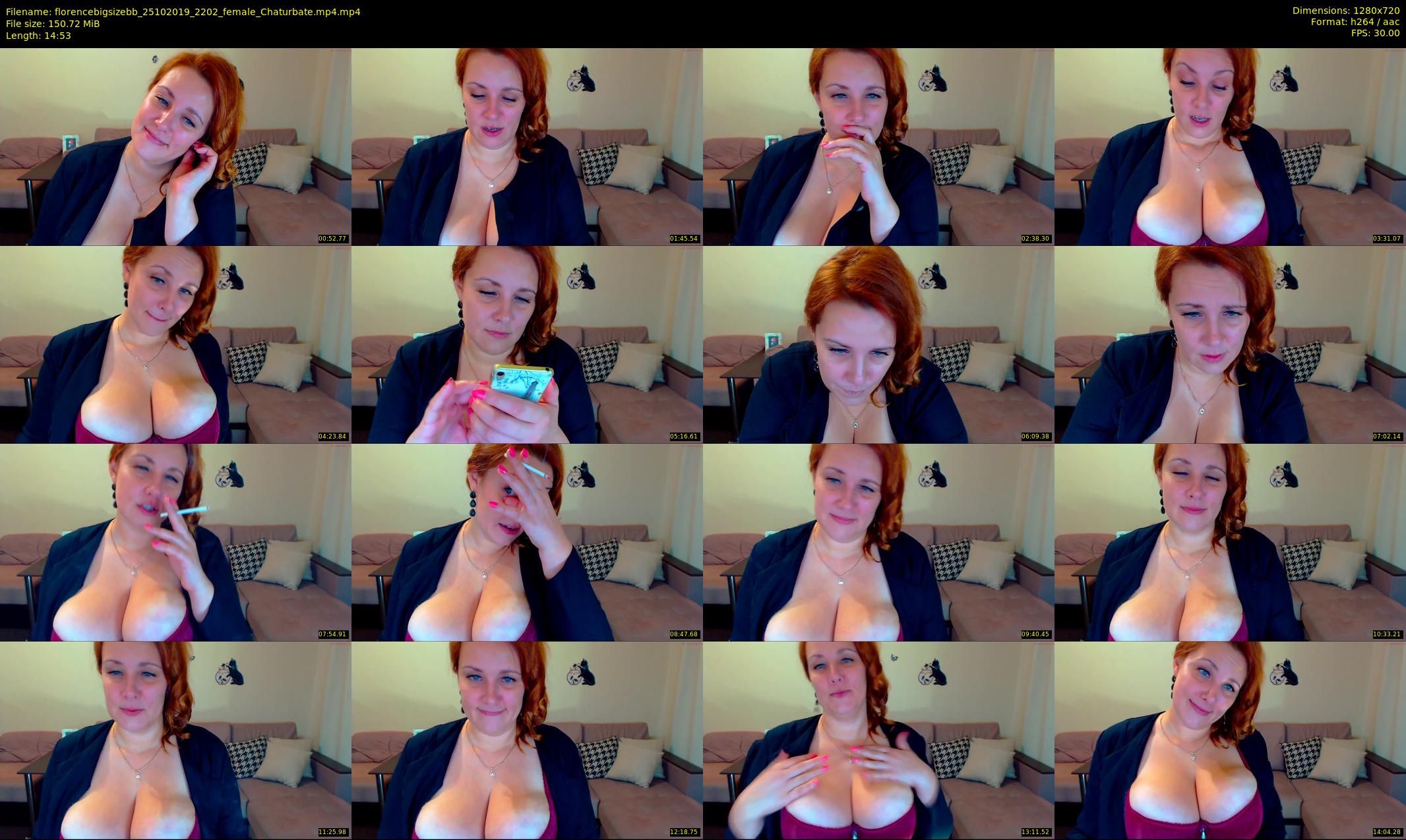 florencebigsizebb — 15 minute Chaturbate female cam show recording, 720p, Oct 25, 2019