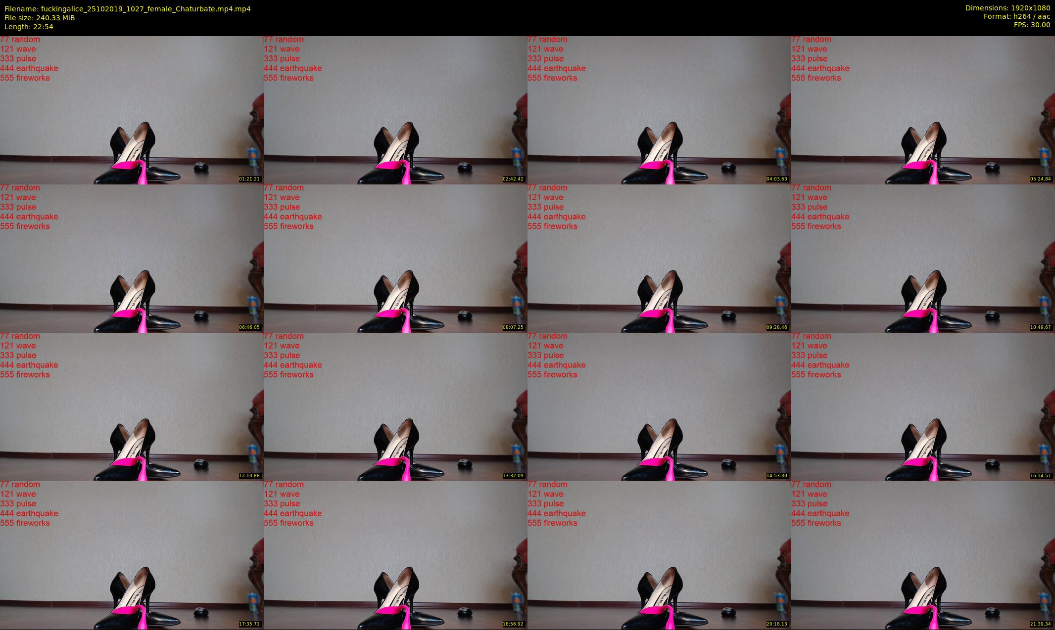 fuckingalice — 23 minute Chaturbate female cam show recording, 1080p, Oct 25, 2019