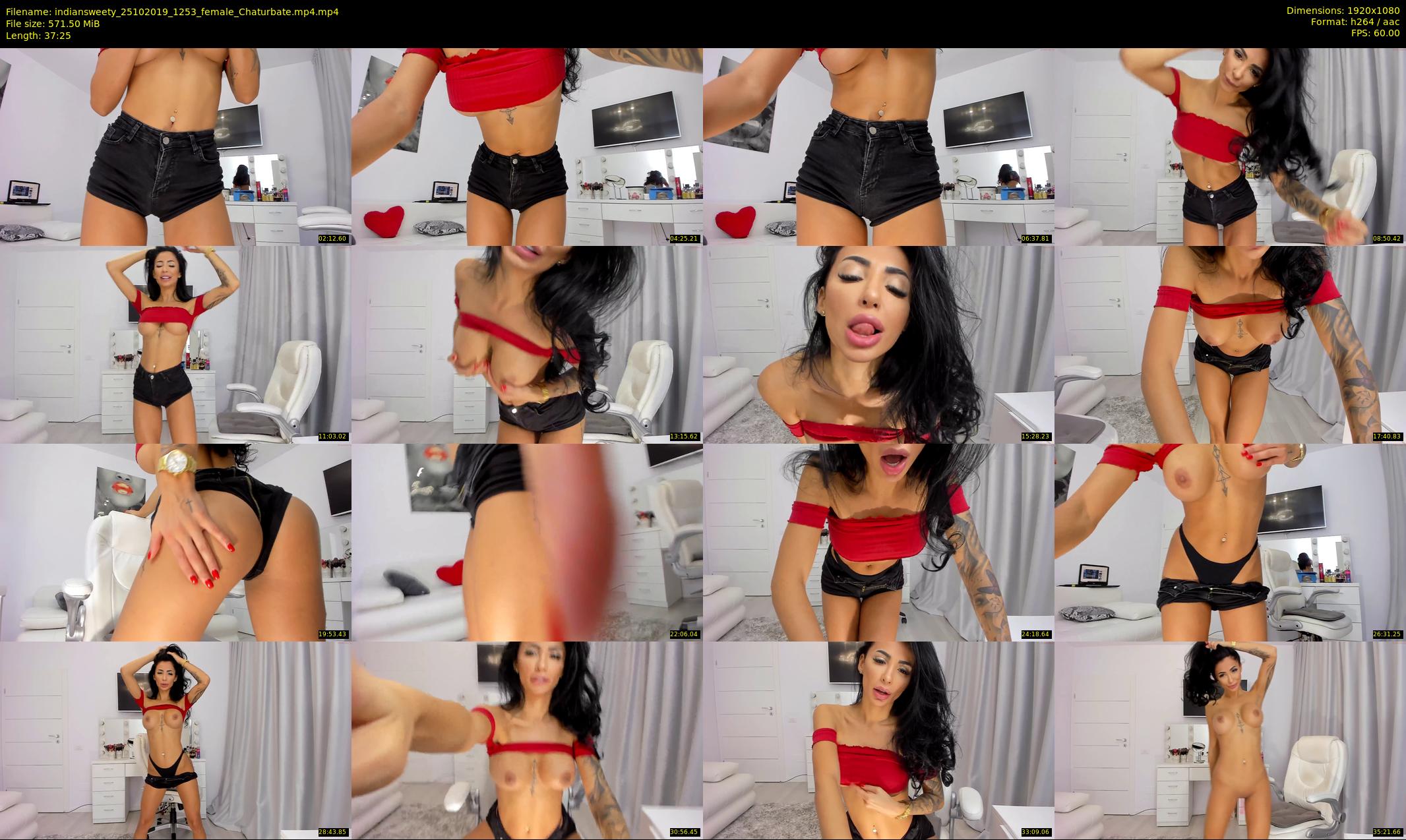 indiansweety — 38 minute Chaturbate female cam show recording, 1080p, Oct 25, 2019