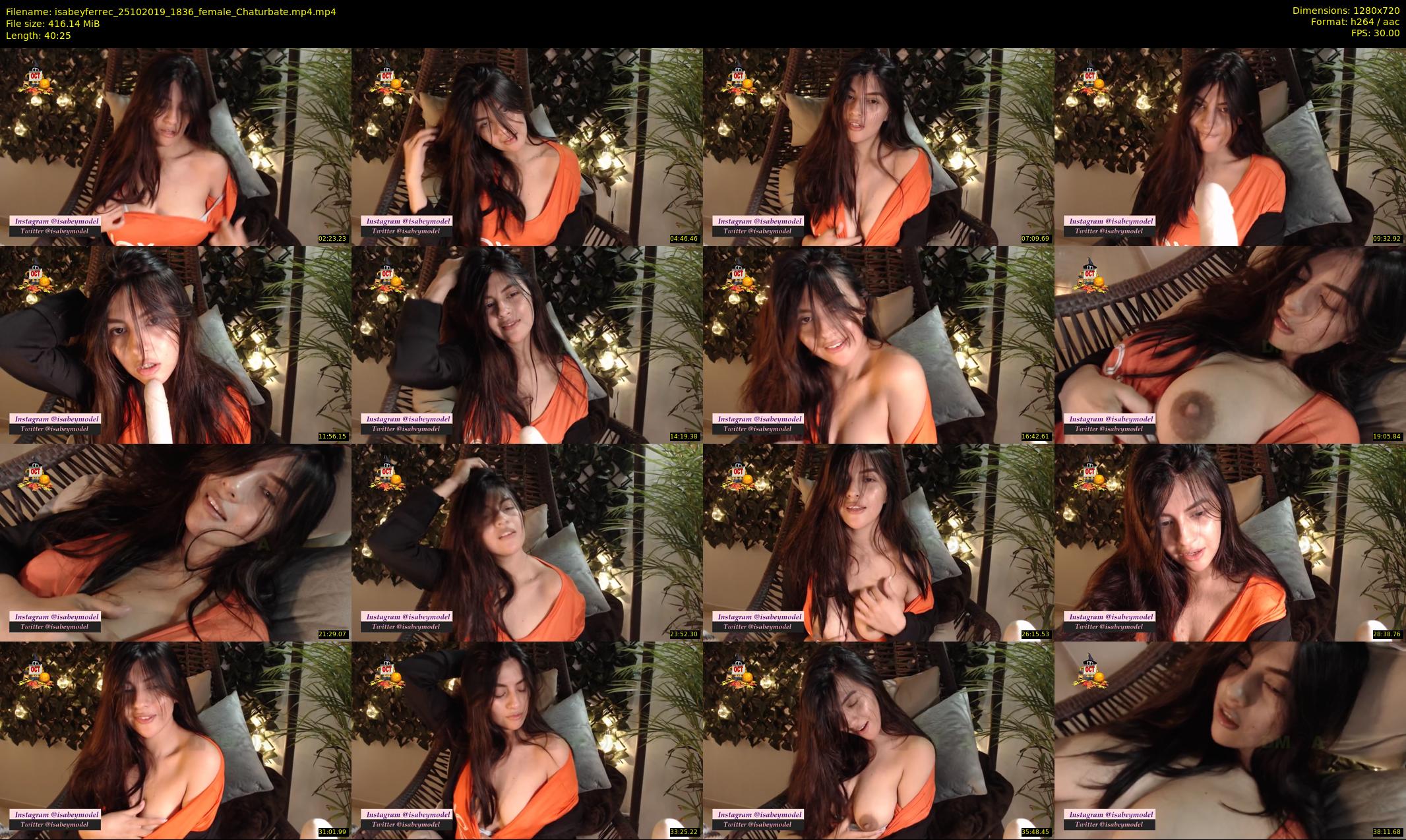 isabeyferrec — 41 minute Chaturbate female cam show recording, 720p, Oct 25, 2019