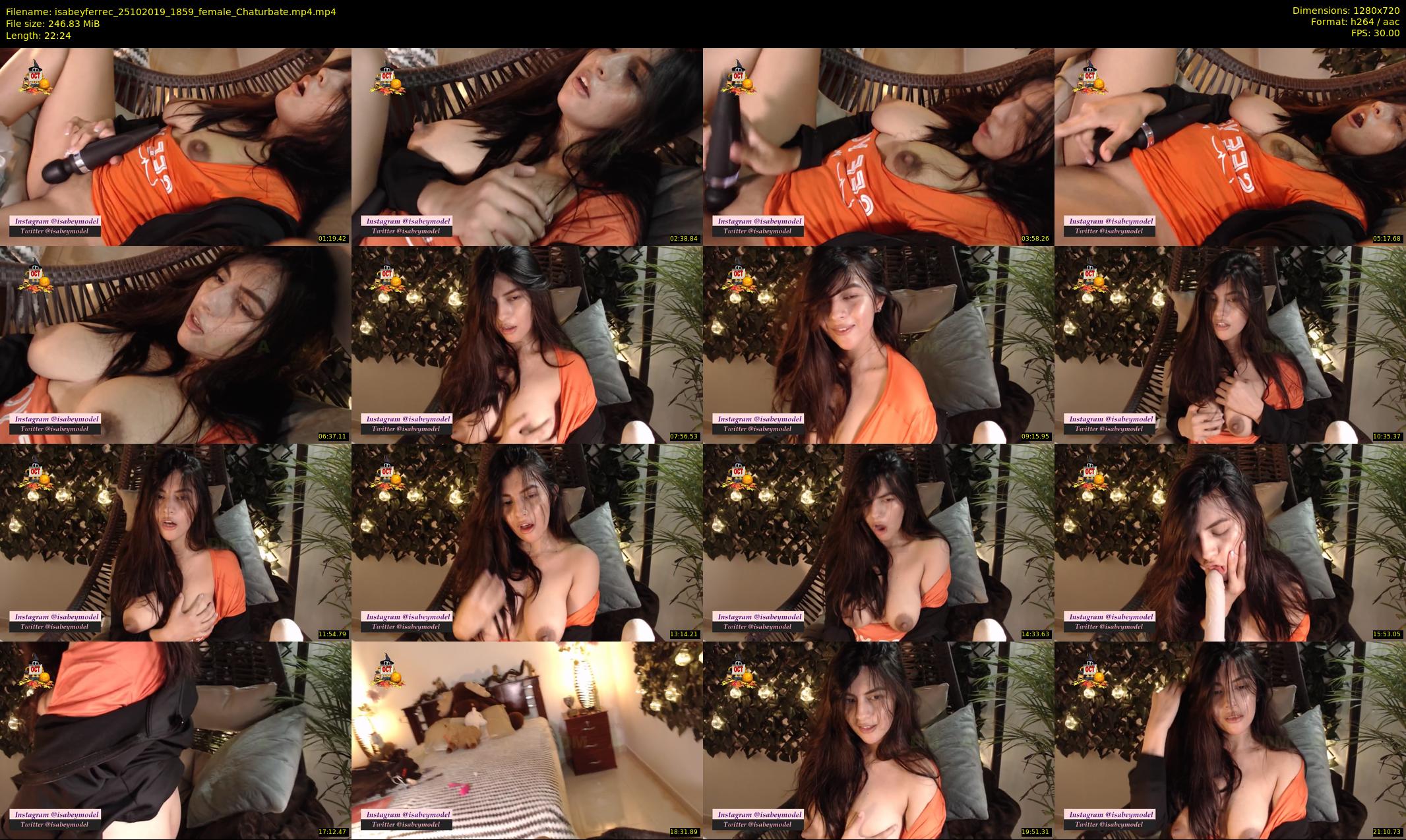 isabeyferrec — 23 minute Chaturbate female cam show recording, 720p, Oct 25, 2019