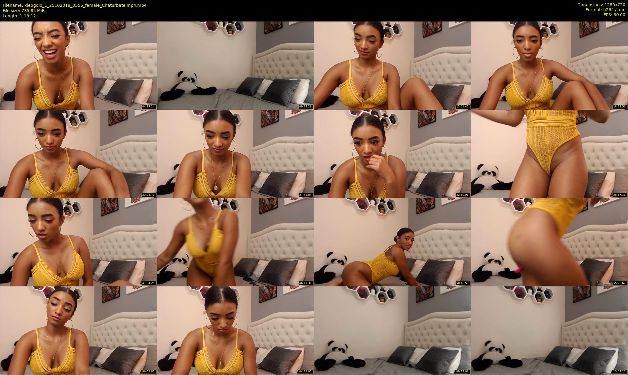kleogold_1 — 79 minute Chaturbate female cam show recording, 720p, Oct 25, 2019