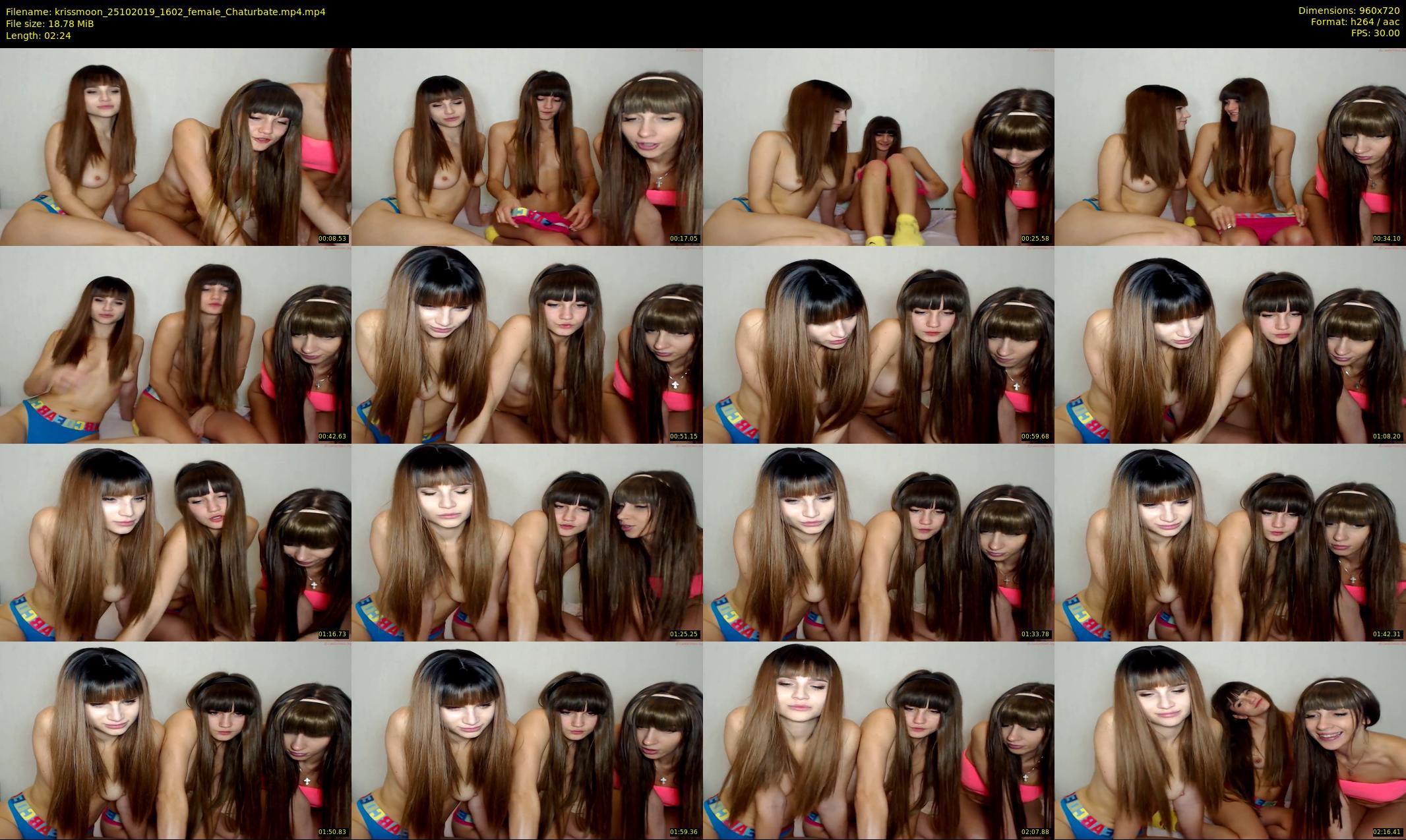 krissmoon — 3 minute Chaturbate female cam show recording, 720p, Oct 25, 2019