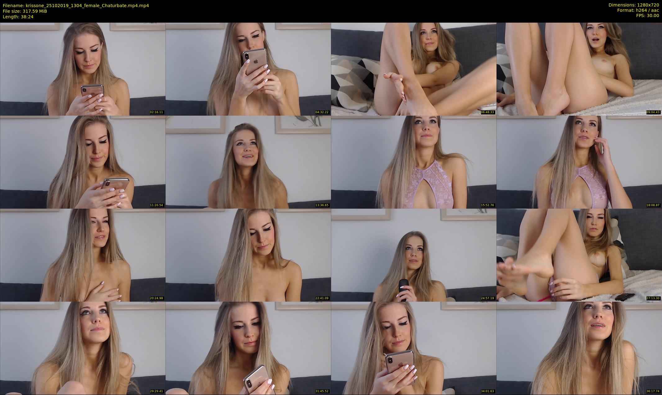 krissone — 39 minute Chaturbate female cam show recording, 720p, Oct 25, 2019
