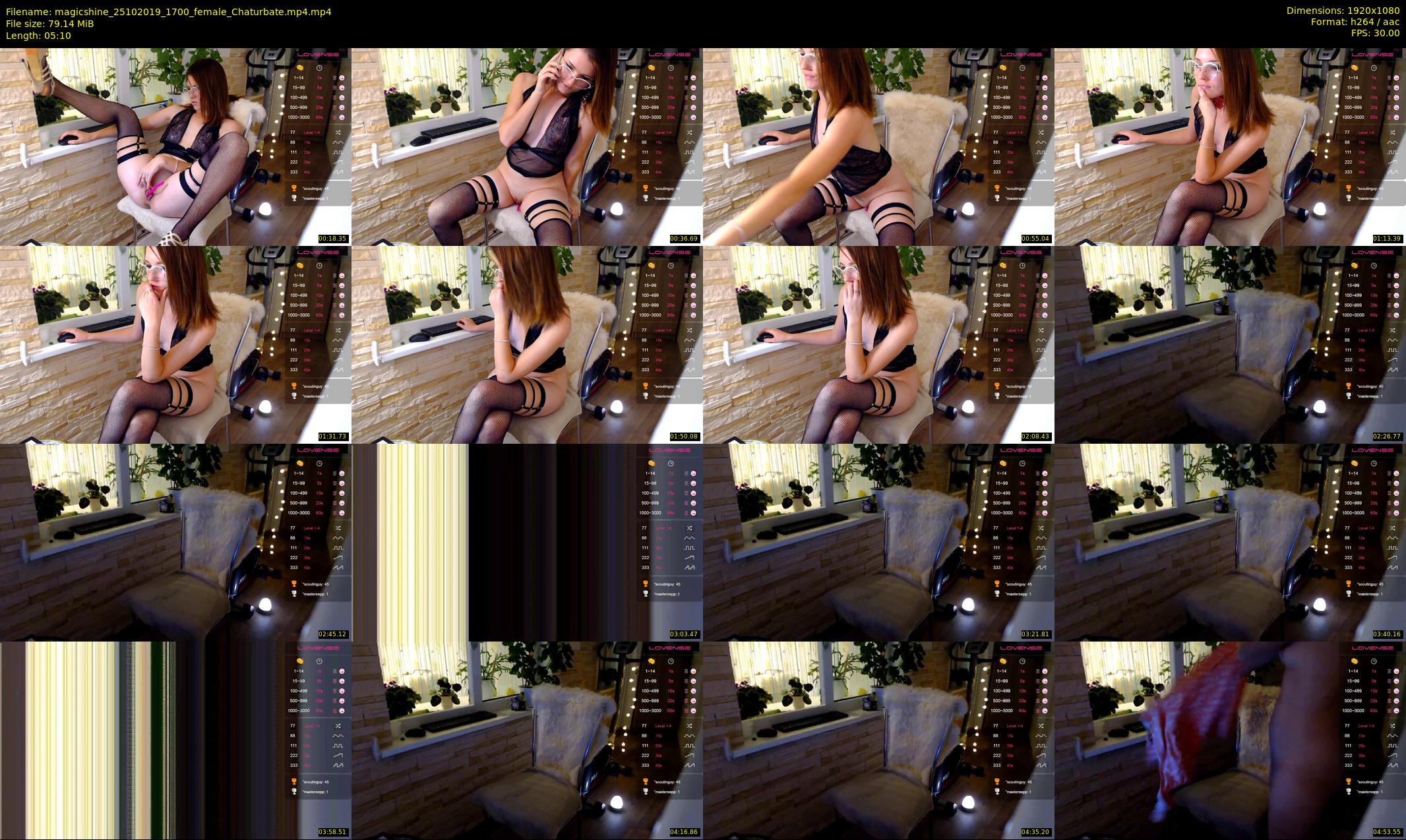 magicshine — 6 minute Chaturbate female cam show recording, 1080p, Oct 25, 2019