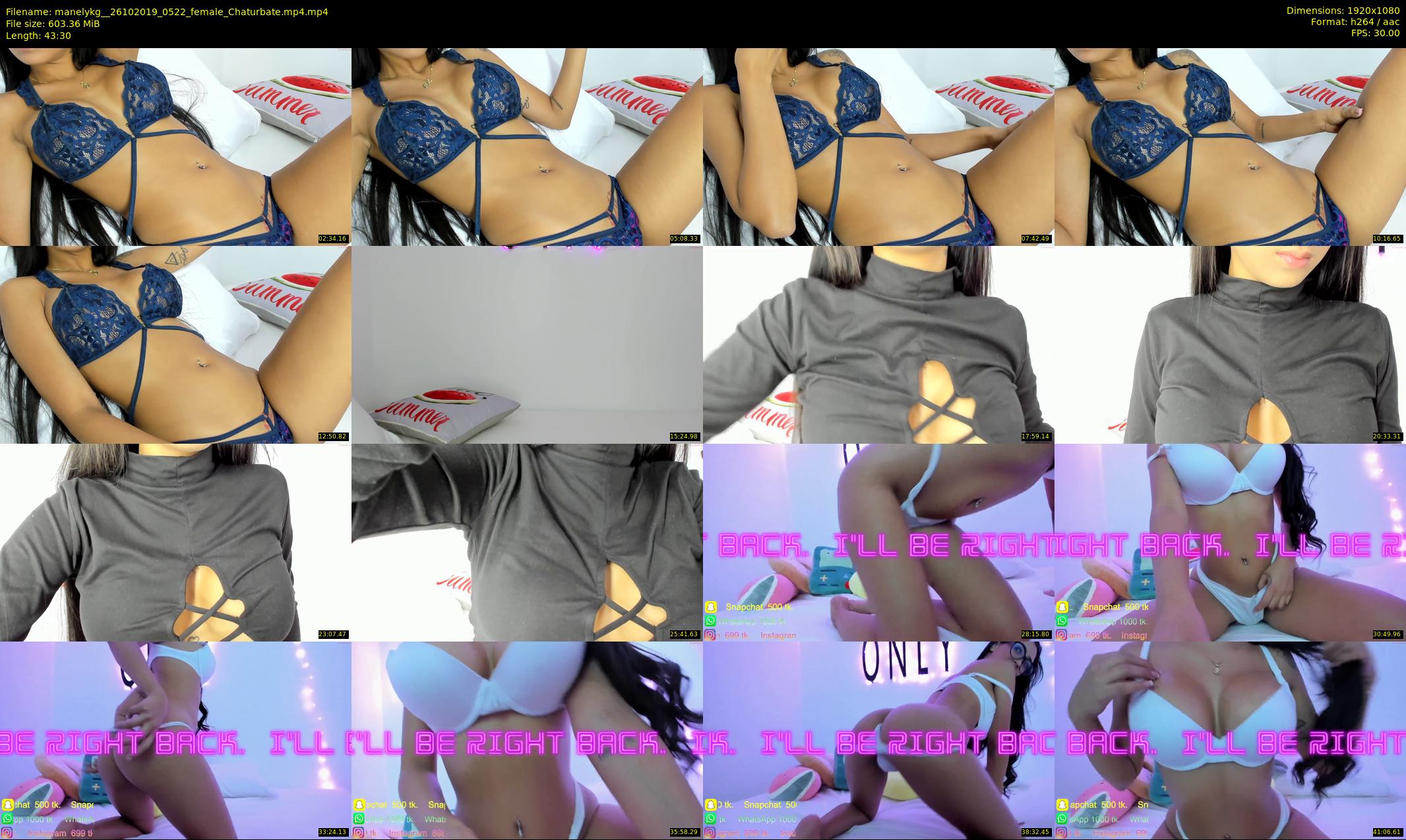 manelykg_ — 44 minute Chaturbate female cam show recording, 1080p, Oct 26, 2019