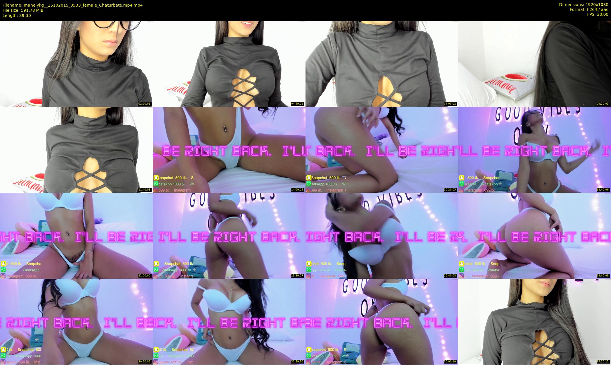 manelykg_ — 40 minute Chaturbate female cam show recording, 1080p, Oct 26, 2019