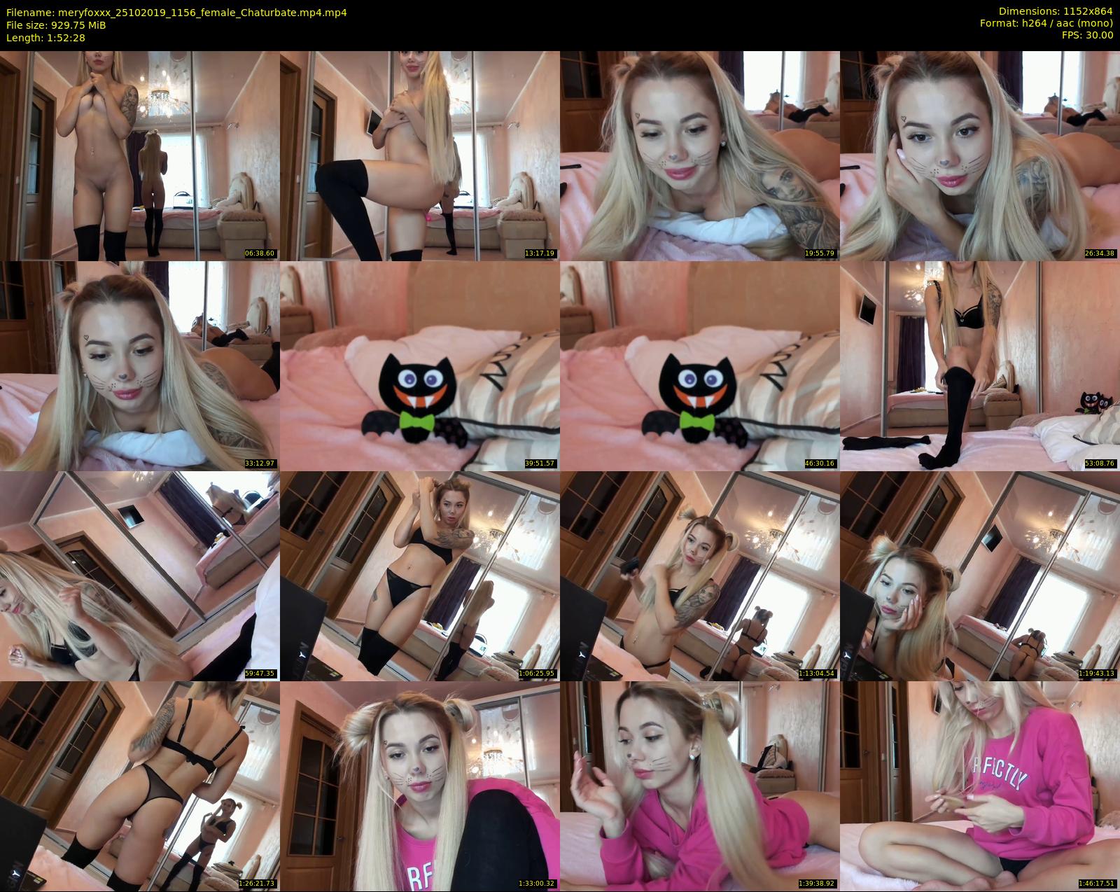 meryfoxxx — 113 minute Chaturbate female cam show recording, 720p, Oct 25, 2019