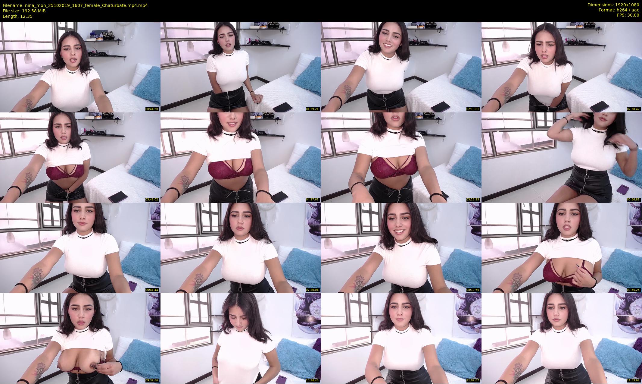 nina_mon — 13 minute Chaturbate female cam show recording, 1080p, Oct 25, 2019