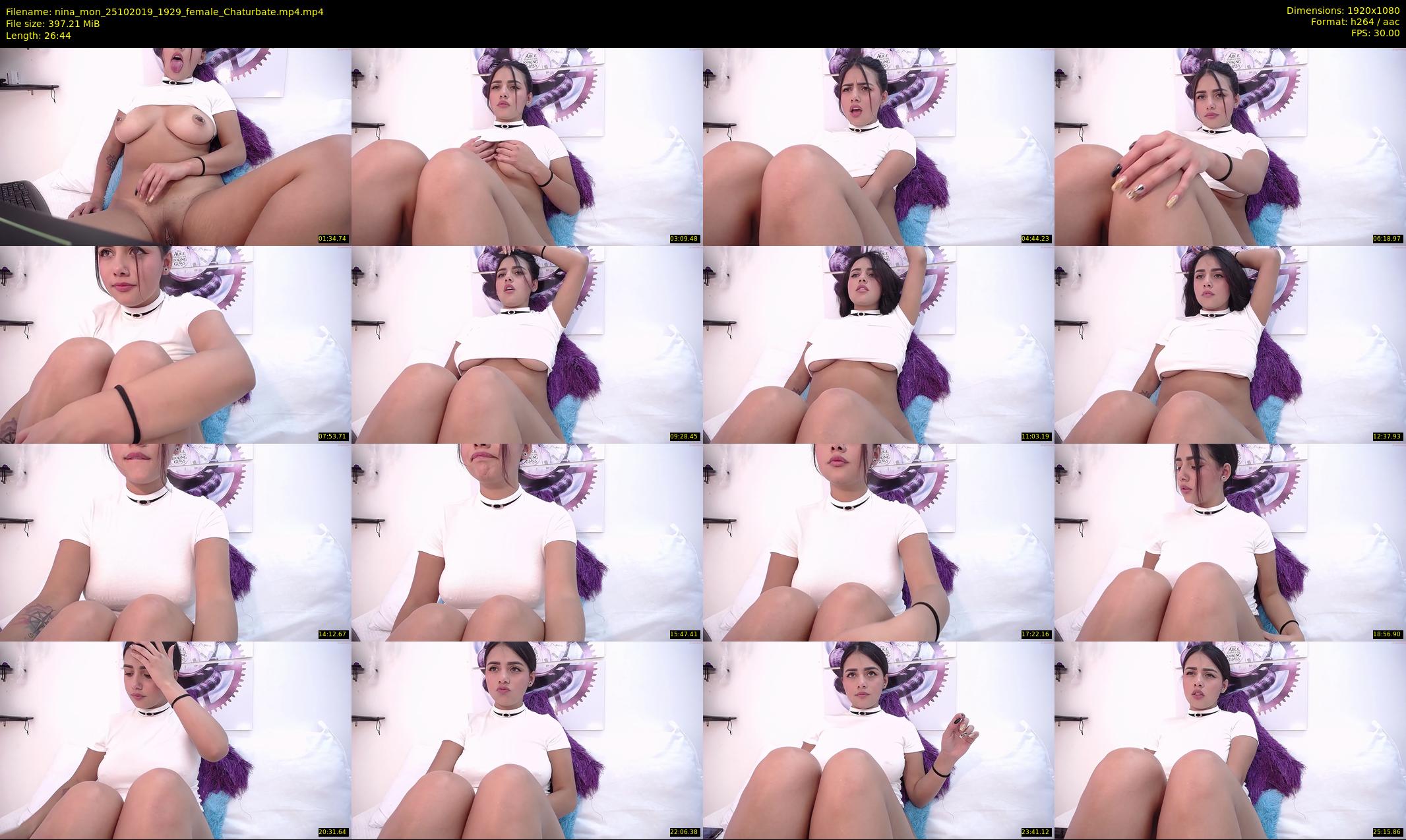 nina_mon — 27 minute Chaturbate female cam show recording, 1080p, Oct 25, 2019