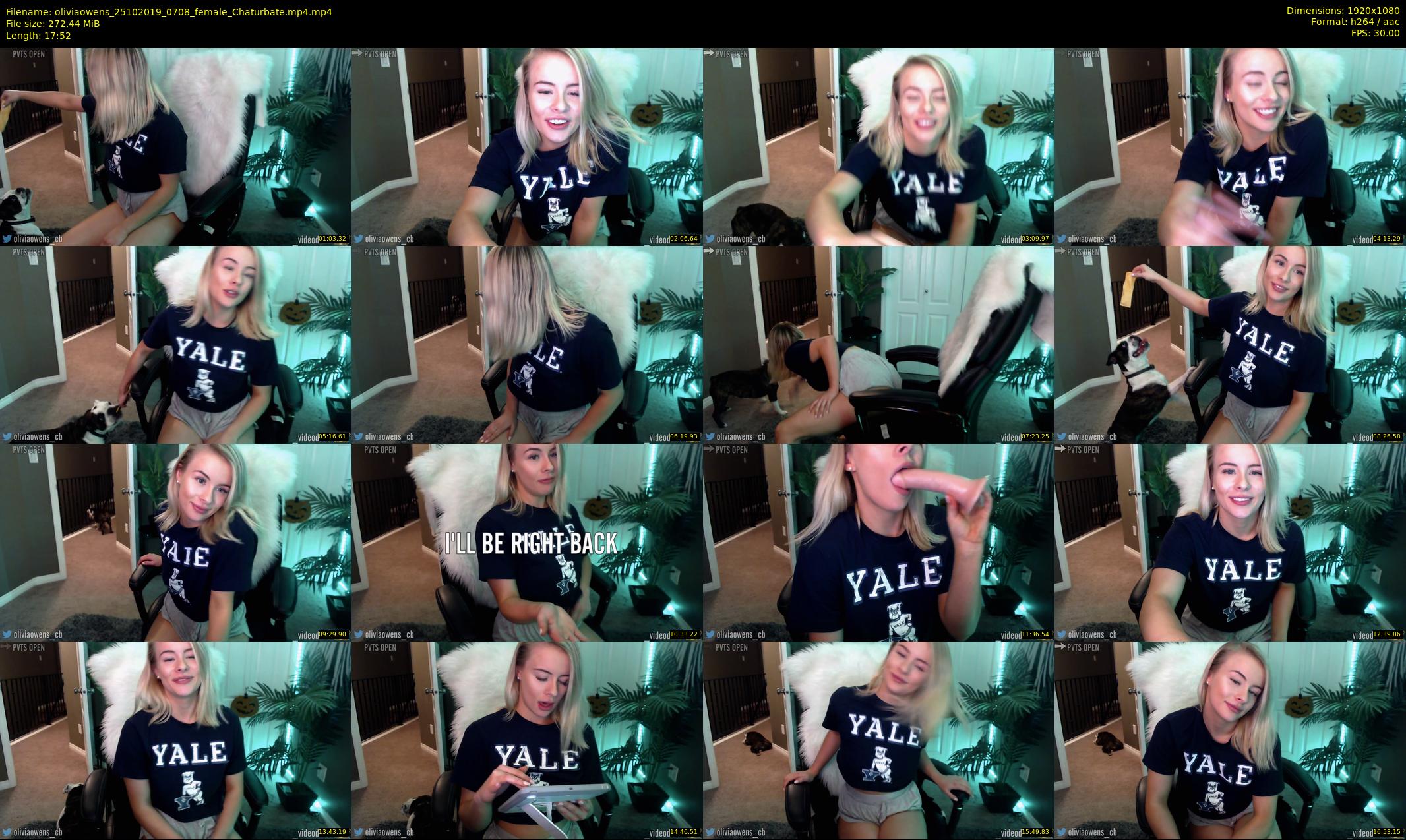 oliviaowens — 18 minute Chaturbate female cam show recording, 1080p, Oct 25, 2019