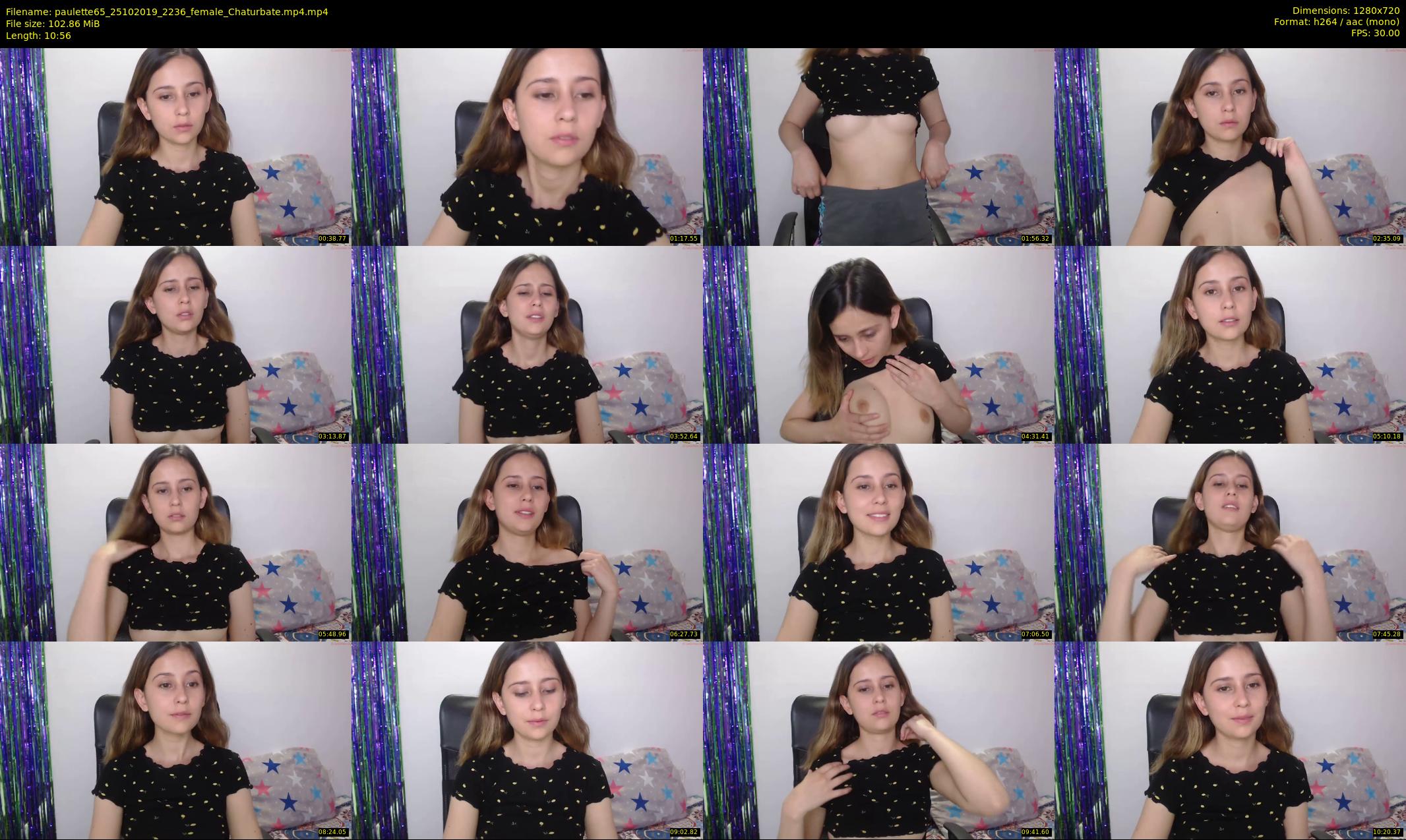 paulette65 — 11 minute Chaturbate female cam show recording, 720p, Oct 25, 2019