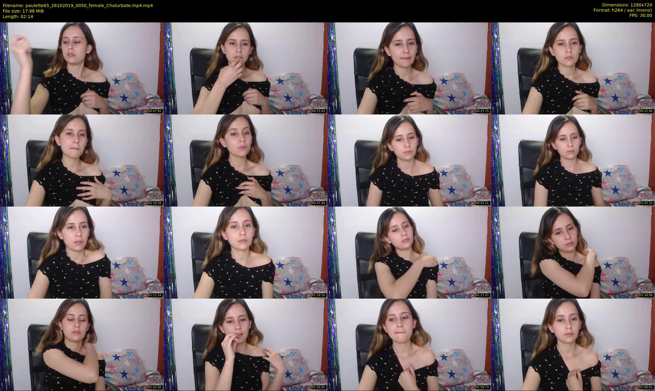paulette65 — 3 minute Chaturbate female cam show recording, 720p, Oct 26, 2019