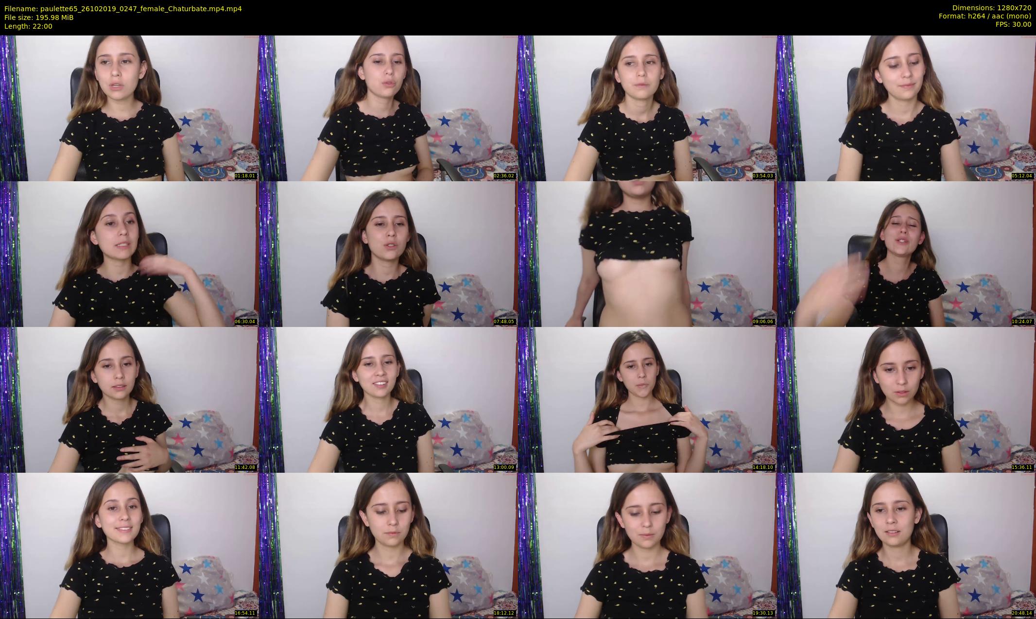 paulette65 — 22 minute Chaturbate female cam show recording, 720p, Oct 26, 2019