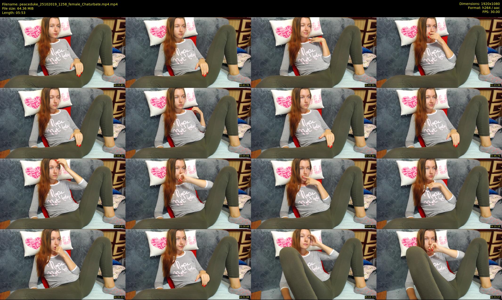 peaceduke — 6 minute Chaturbate female cam show recording, 1080p, Oct 25, 2019