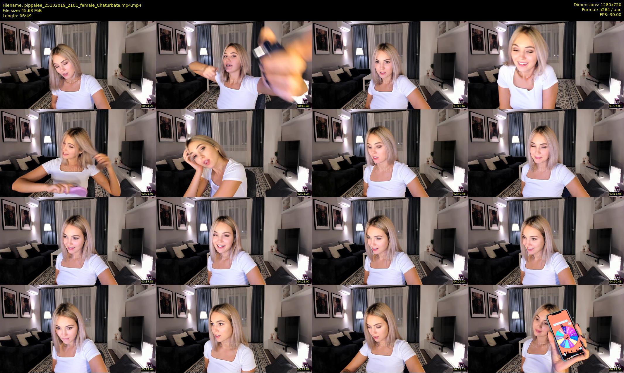 pippalee — 7 minute Chaturbate female cam show recording, 720p, Oct 25, 2019