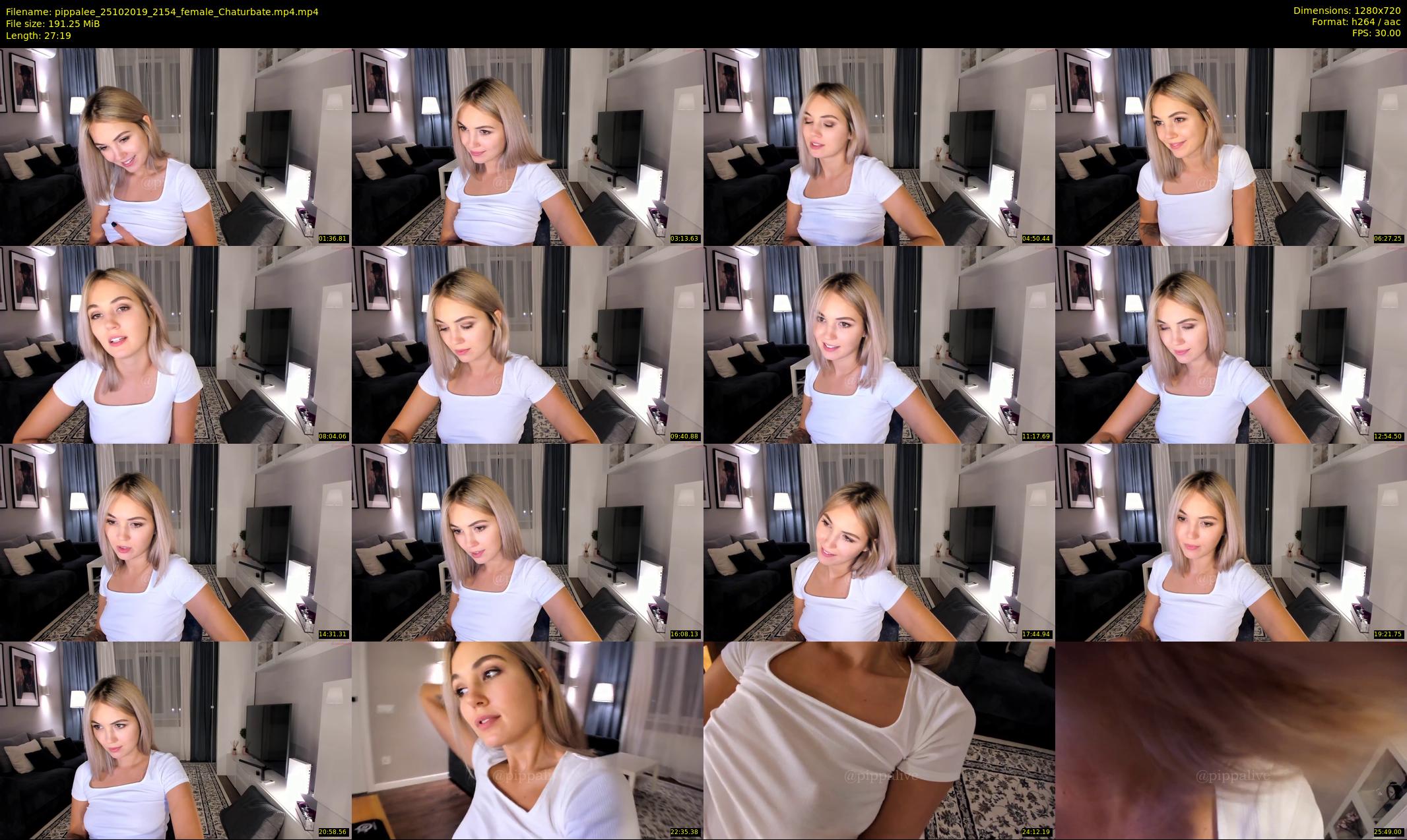 pippalee — 28 minute Chaturbate female cam show recording, 720p, Oct 25, 2019
