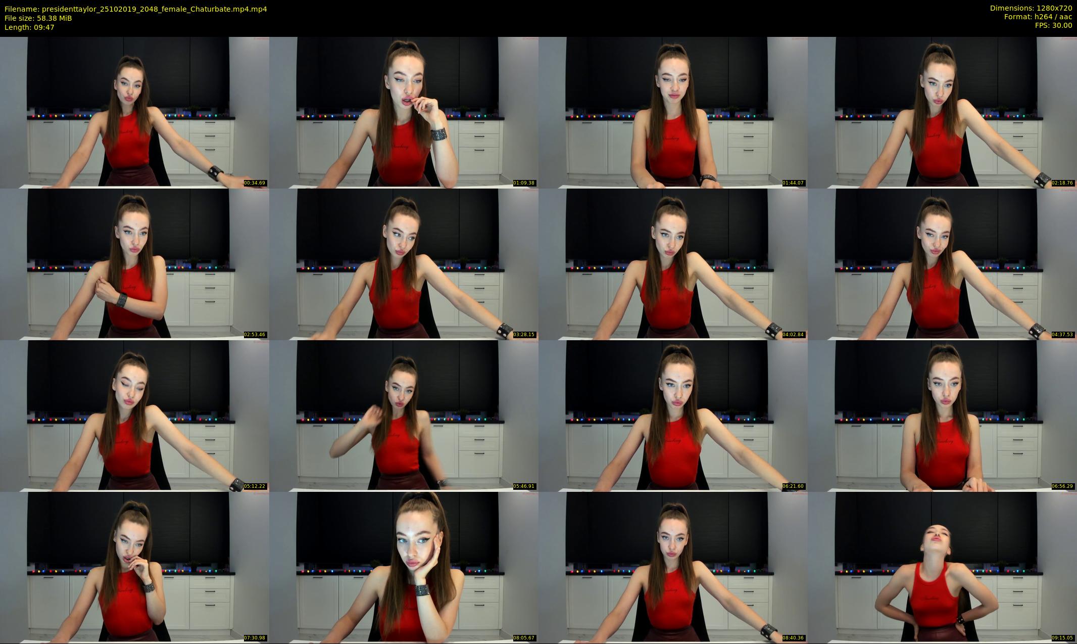 presidenttaylor — 10 minute Chaturbate female cam show recording, 720p, Oct 25, 2019