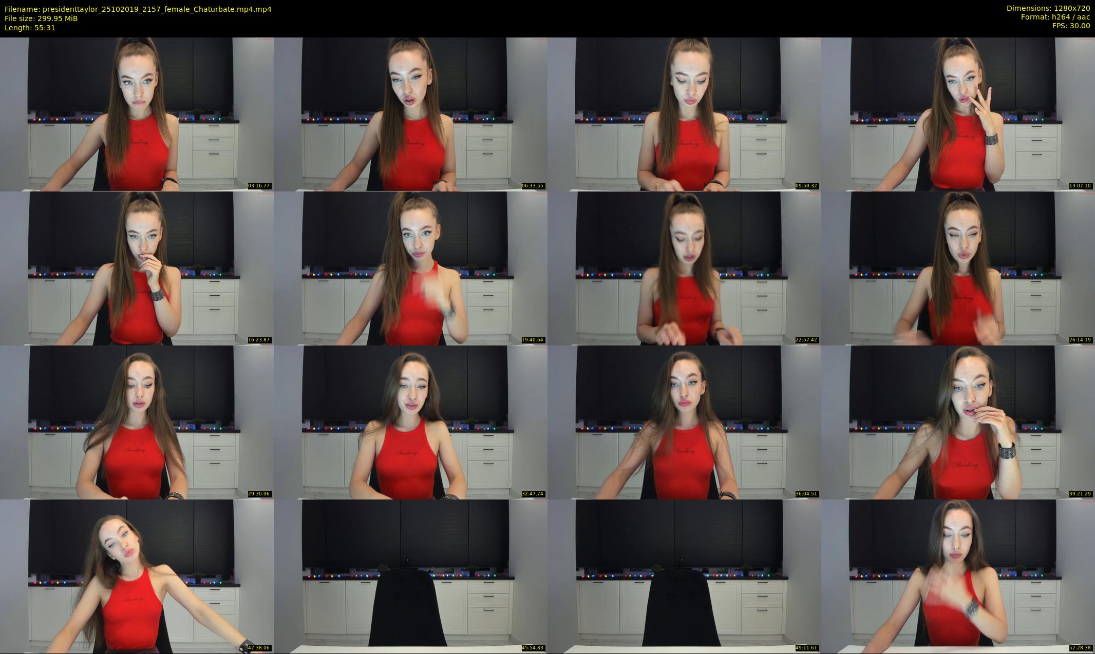 presidenttaylor — 56 minute Chaturbate female cam show recording, 720p, Oct 25, 2019