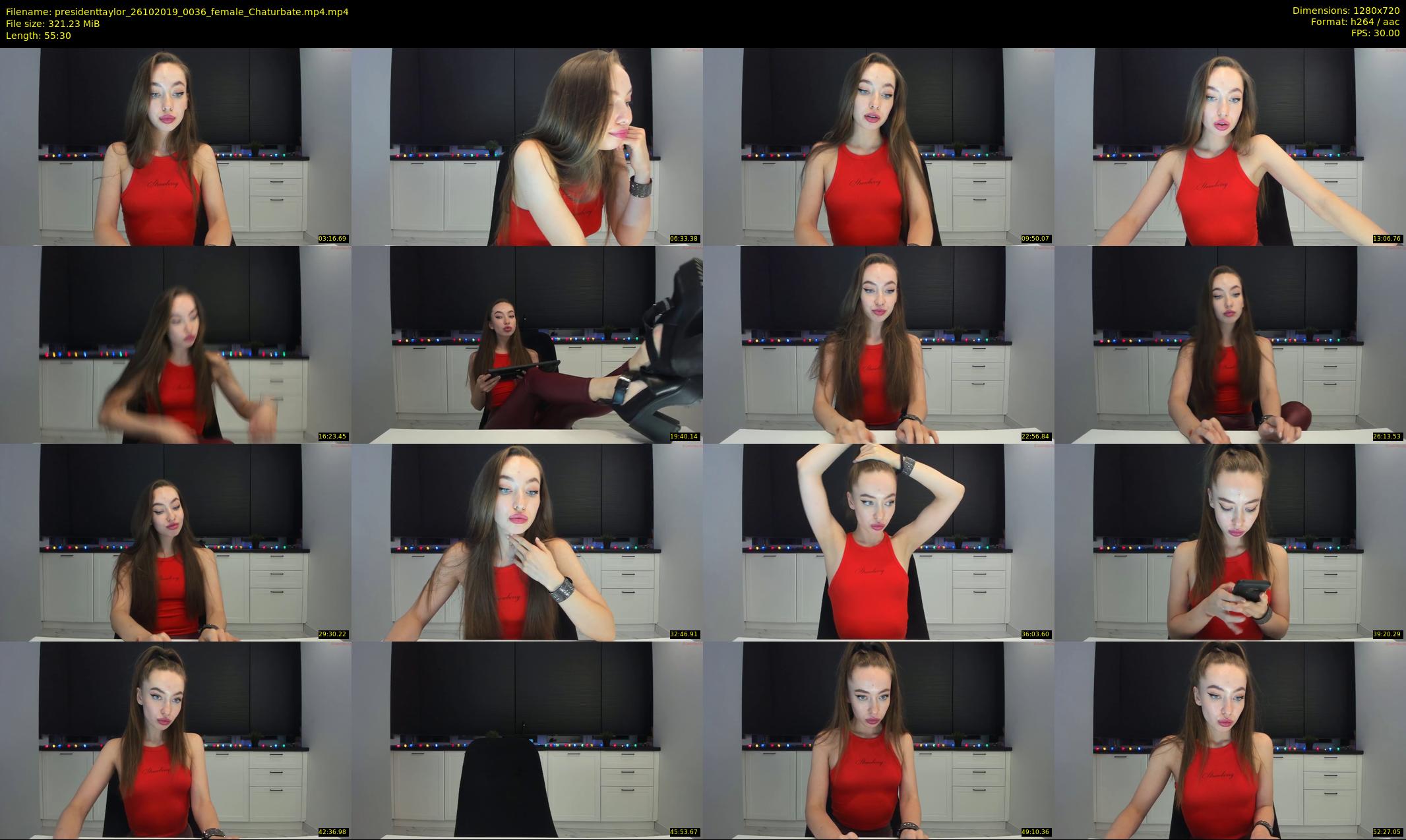presidenttaylor — 56 minute Chaturbate female cam show recording, 720p, Oct 26, 2019