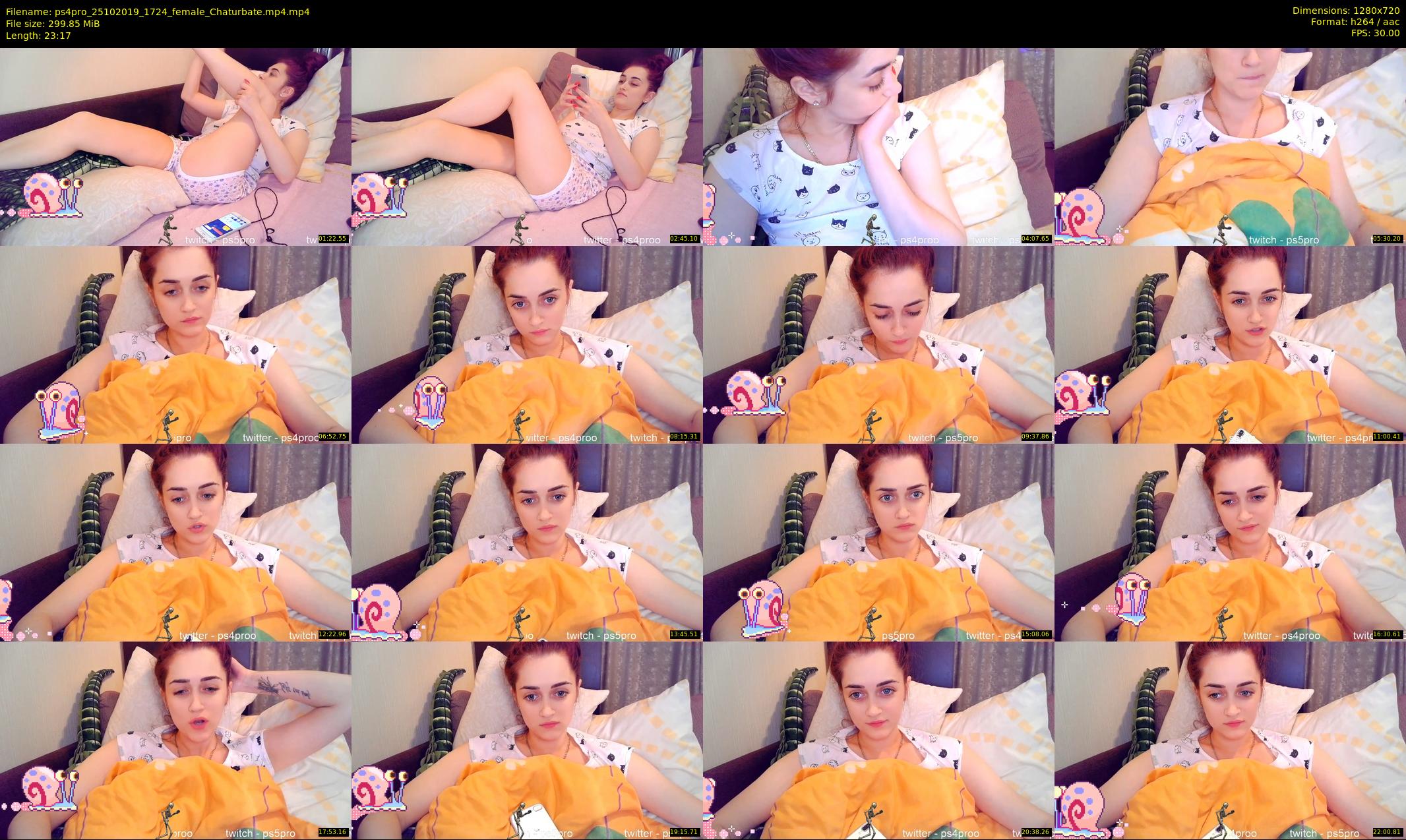 ps4pro — 24 minute Chaturbate female cam show recording, 720p, Oct 25, 2019