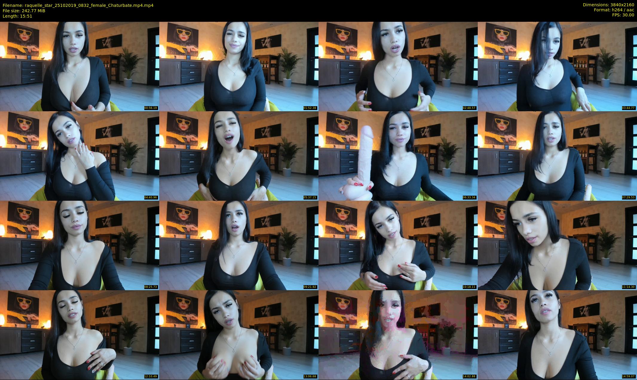 raquelle_star — 16 minute Chaturbate couple cam show recording, 4K, Oct 25, 2019