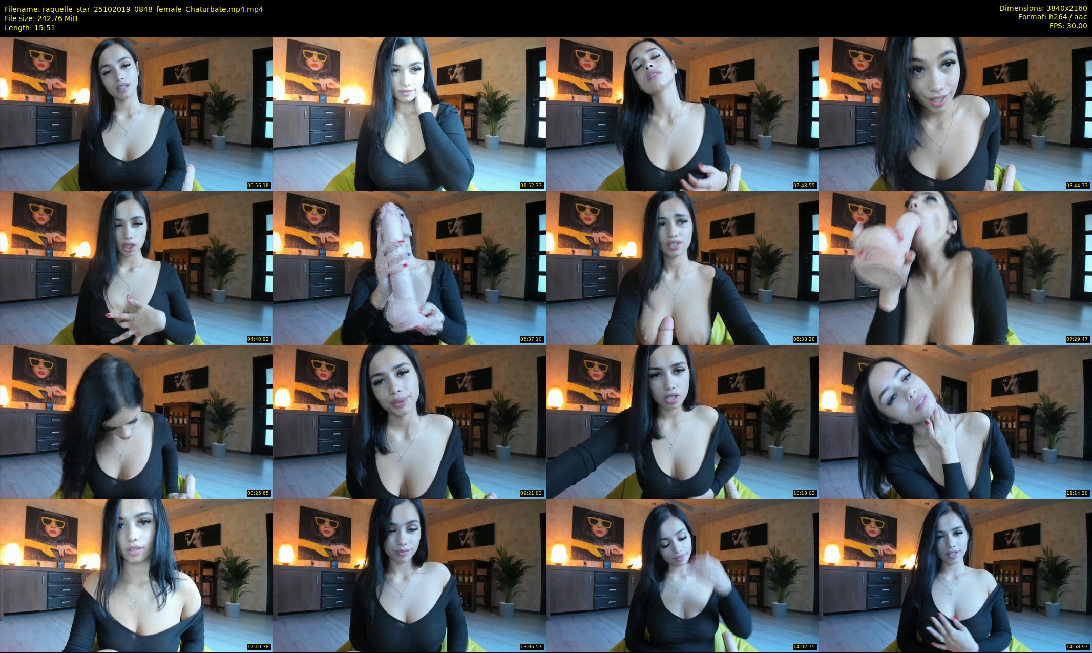 raquelle_star — 16 minute Chaturbate couple cam show recording, 4K, Oct 25, 2019