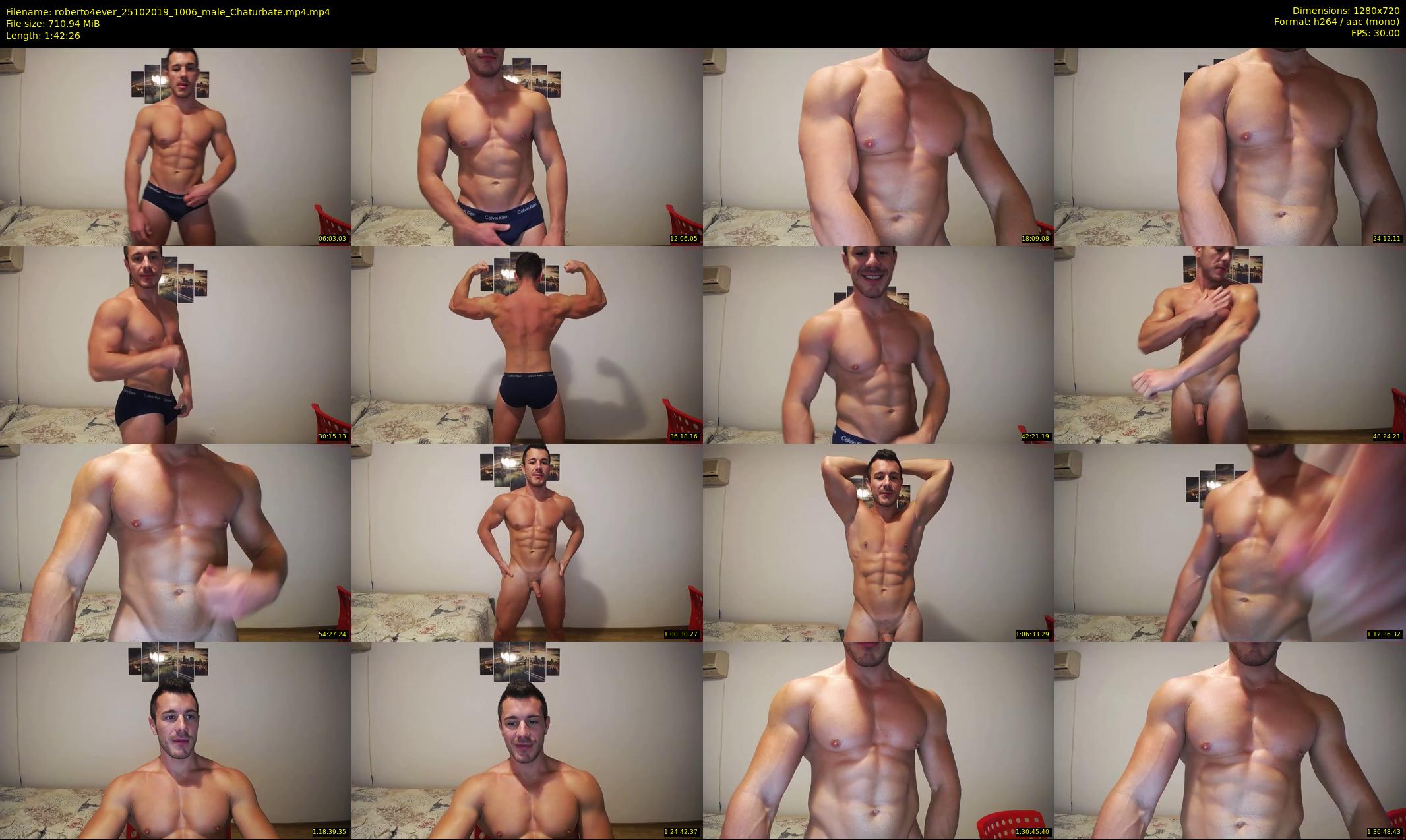 roberto4ever — 103 minute Chaturbate male cam show recording, 720p, Oct 25, 2019