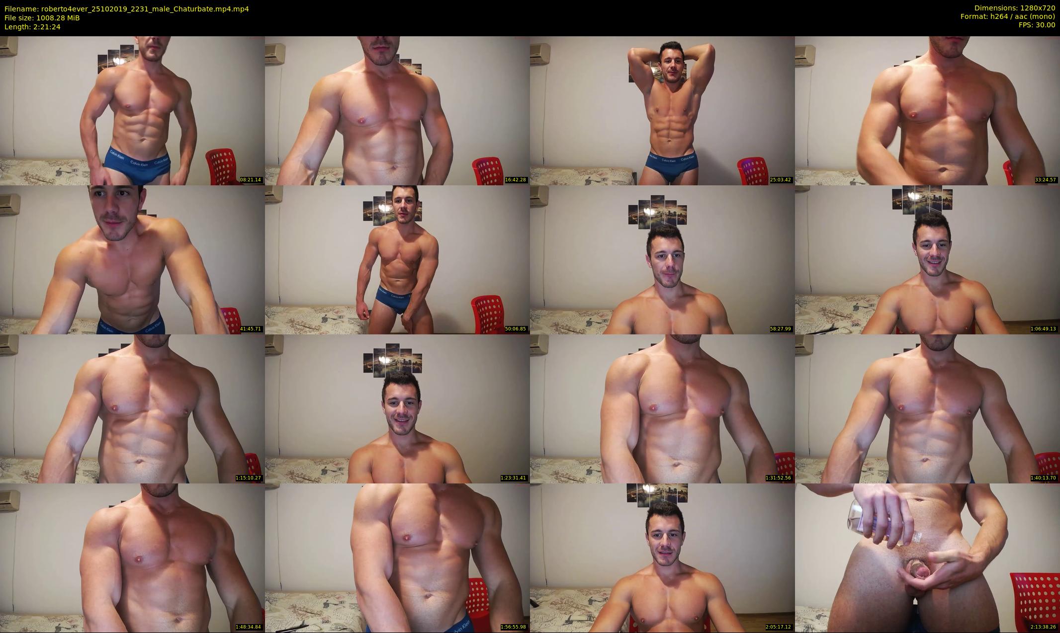 roberto4ever — 142 minute Chaturbate male cam show recording, 720p, Oct 25, 2019
