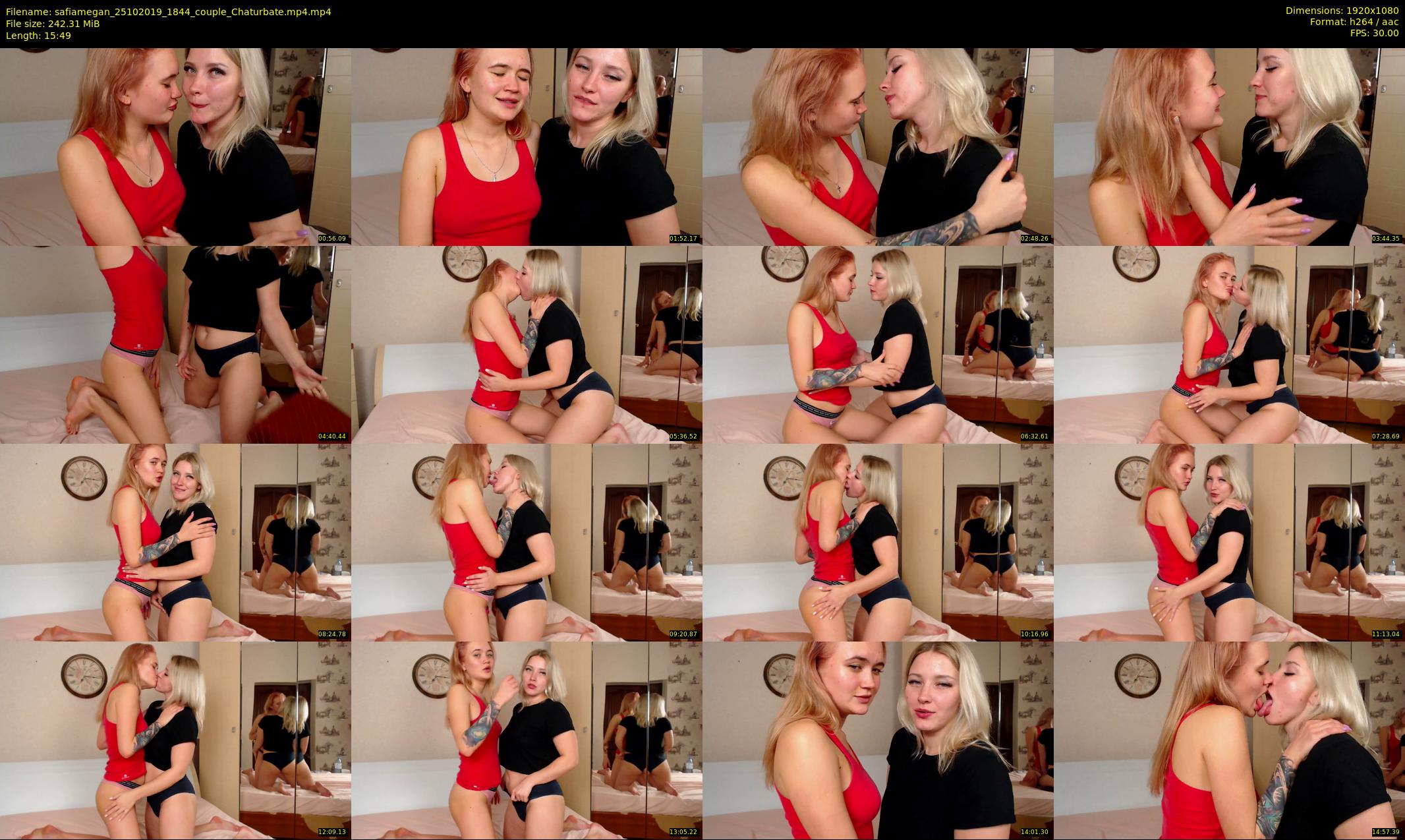 safiamegan — 16 minute Chaturbate couple cam show recording, 1080p, Oct 25, 2019