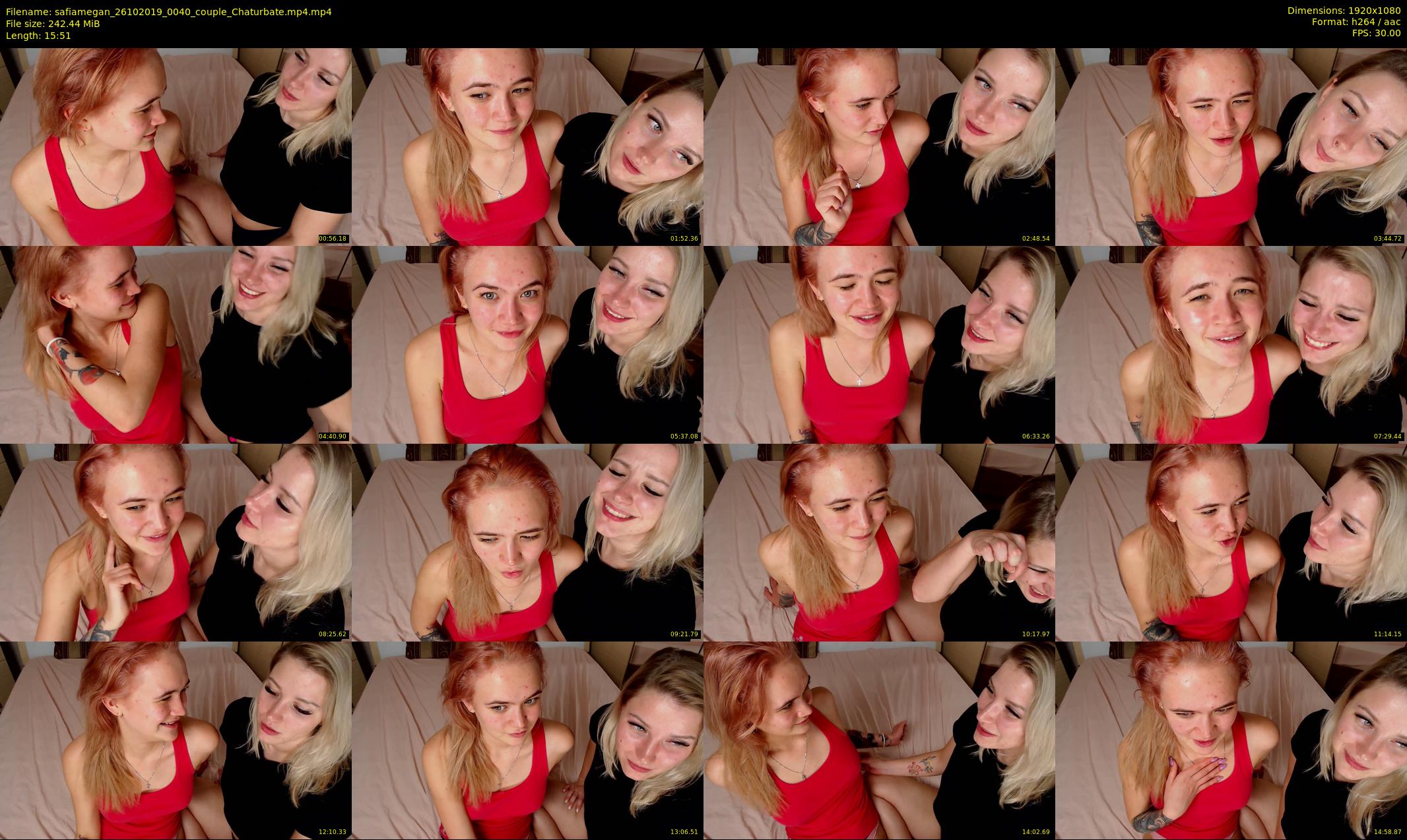 safiamegan — 16 minute Chaturbate couple cam show recording, 1080p, Oct 26, 2019