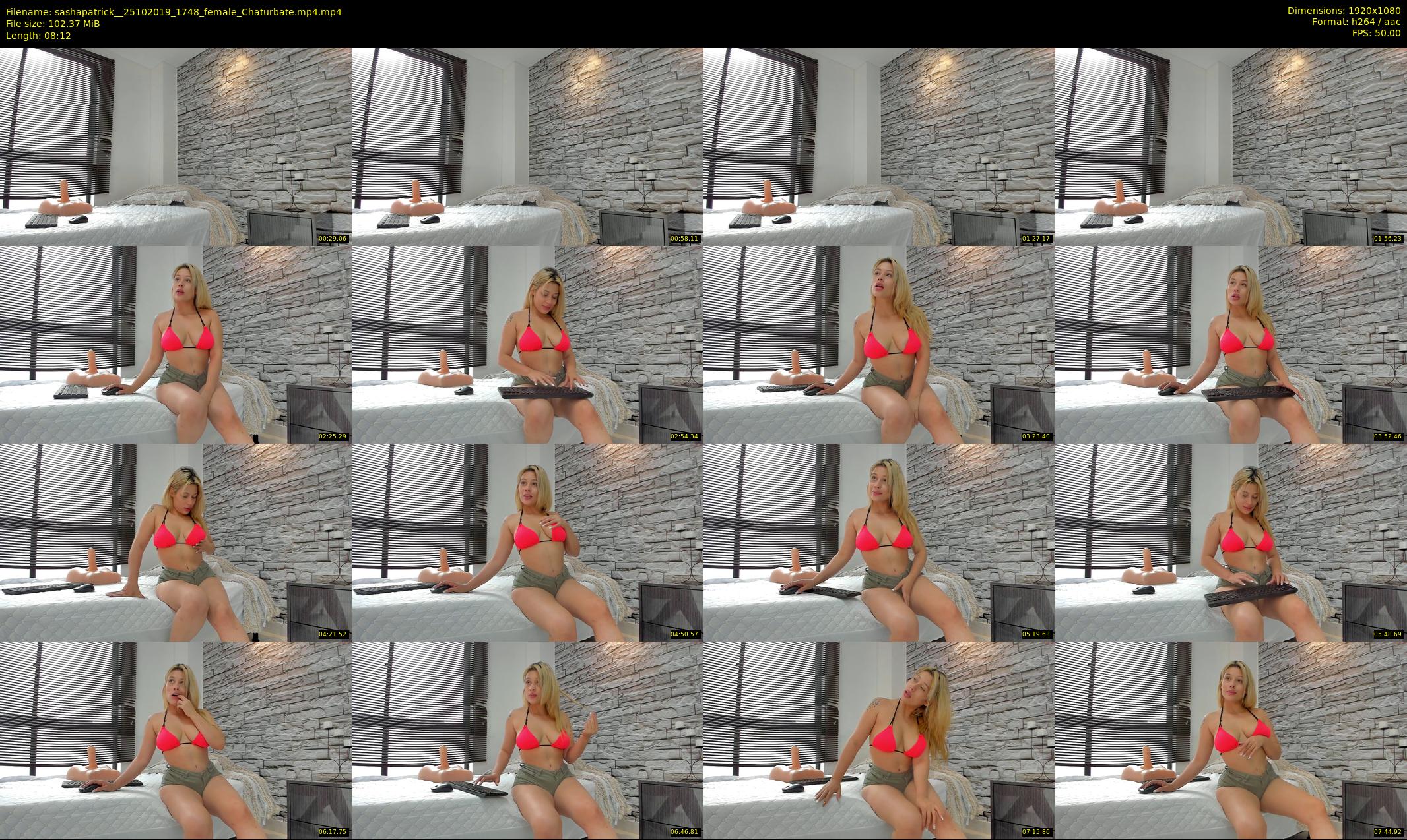 sashapatrick_ — 9 minute Chaturbate female cam show recording, 1080p, Oct 25, 2019