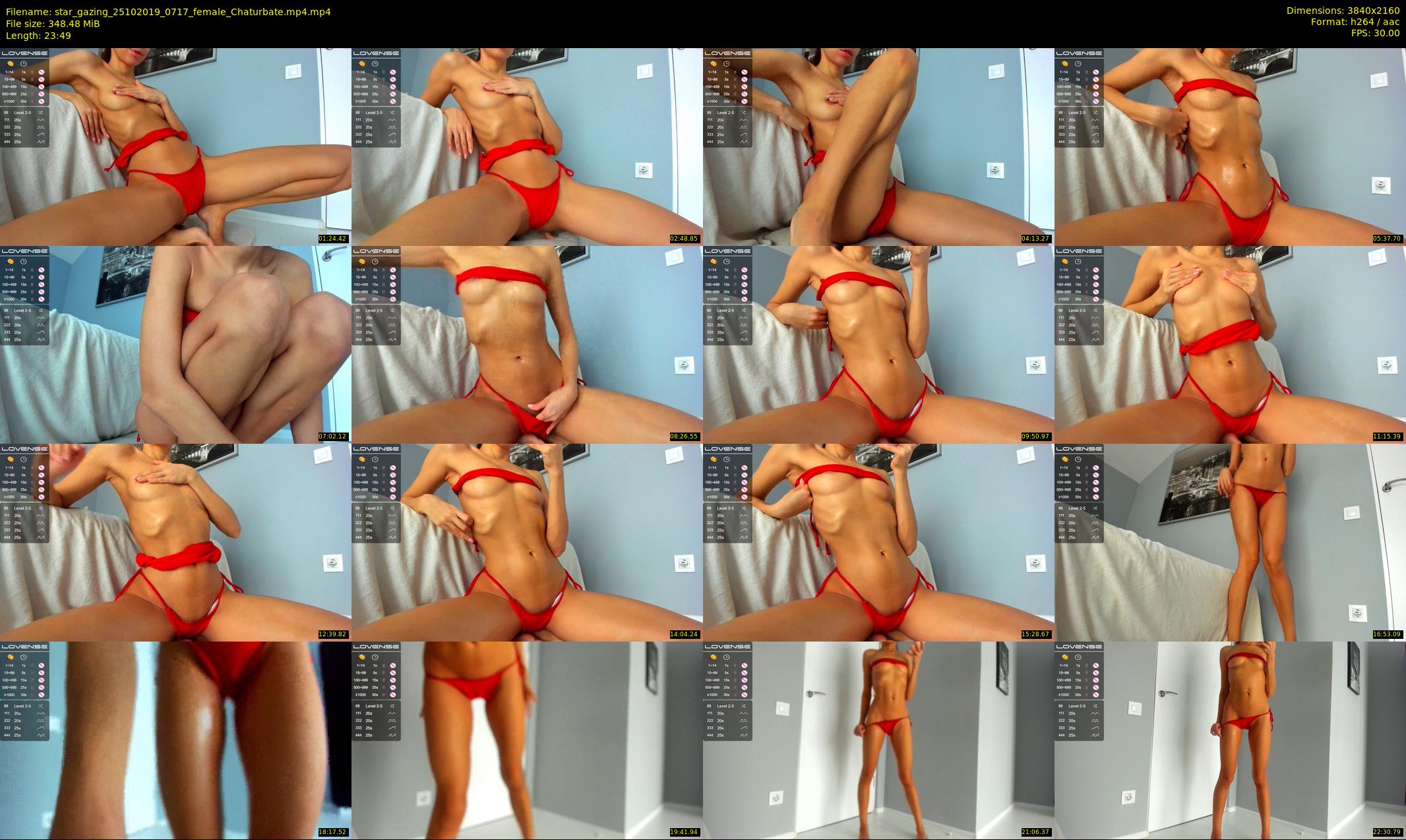 star_gazing — 24 minute Chaturbate female cam show recording, 4K, Oct 25, 2019