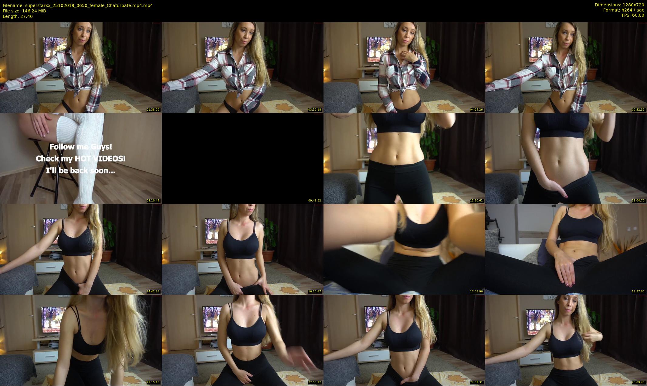 superstarxx — 28 minute Chaturbate female cam show recording, 720p, Oct 25, 2019